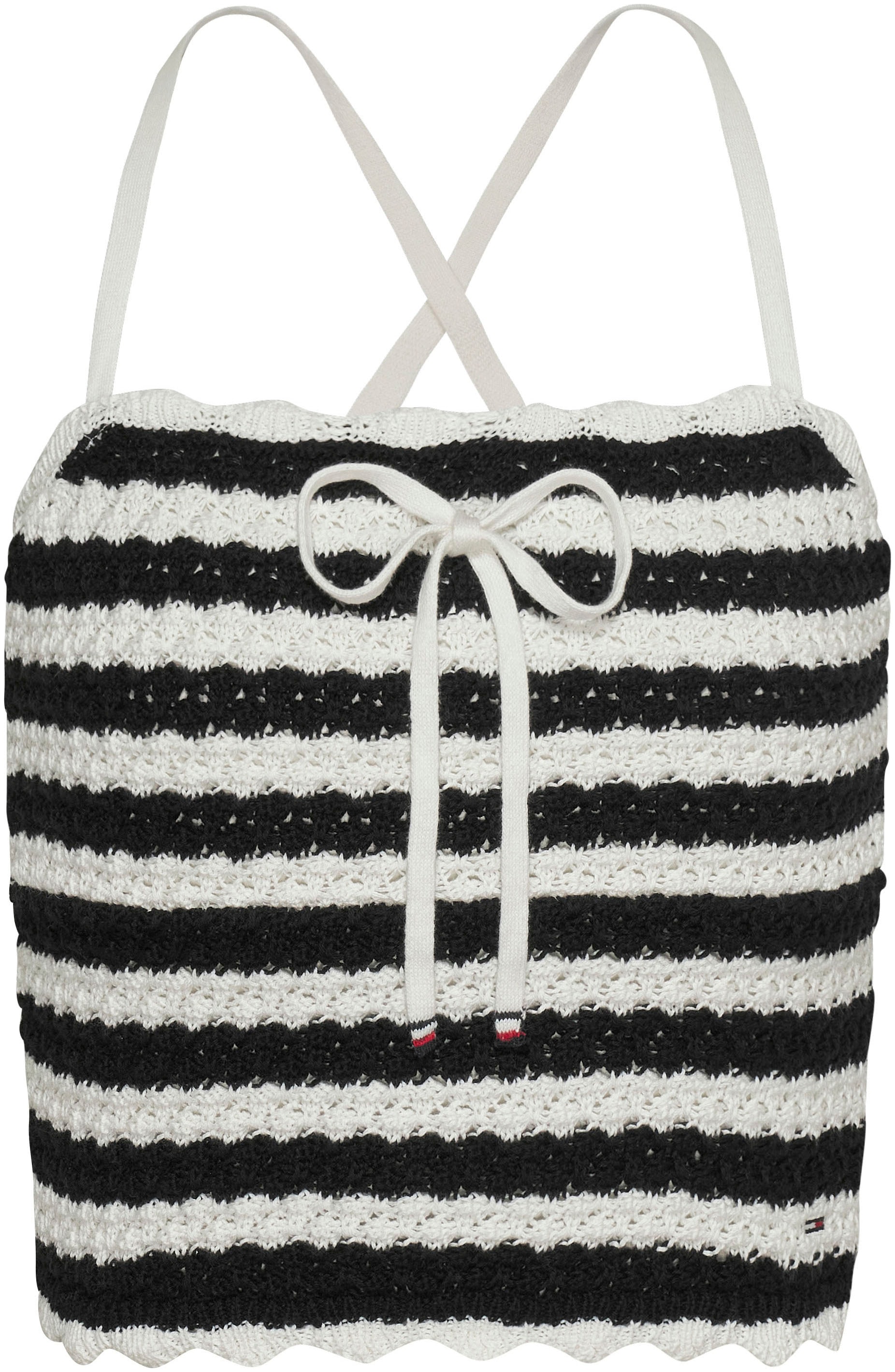 Tommy Jeans Spaghettitop »TJW CROCHET STRIPE TOP«