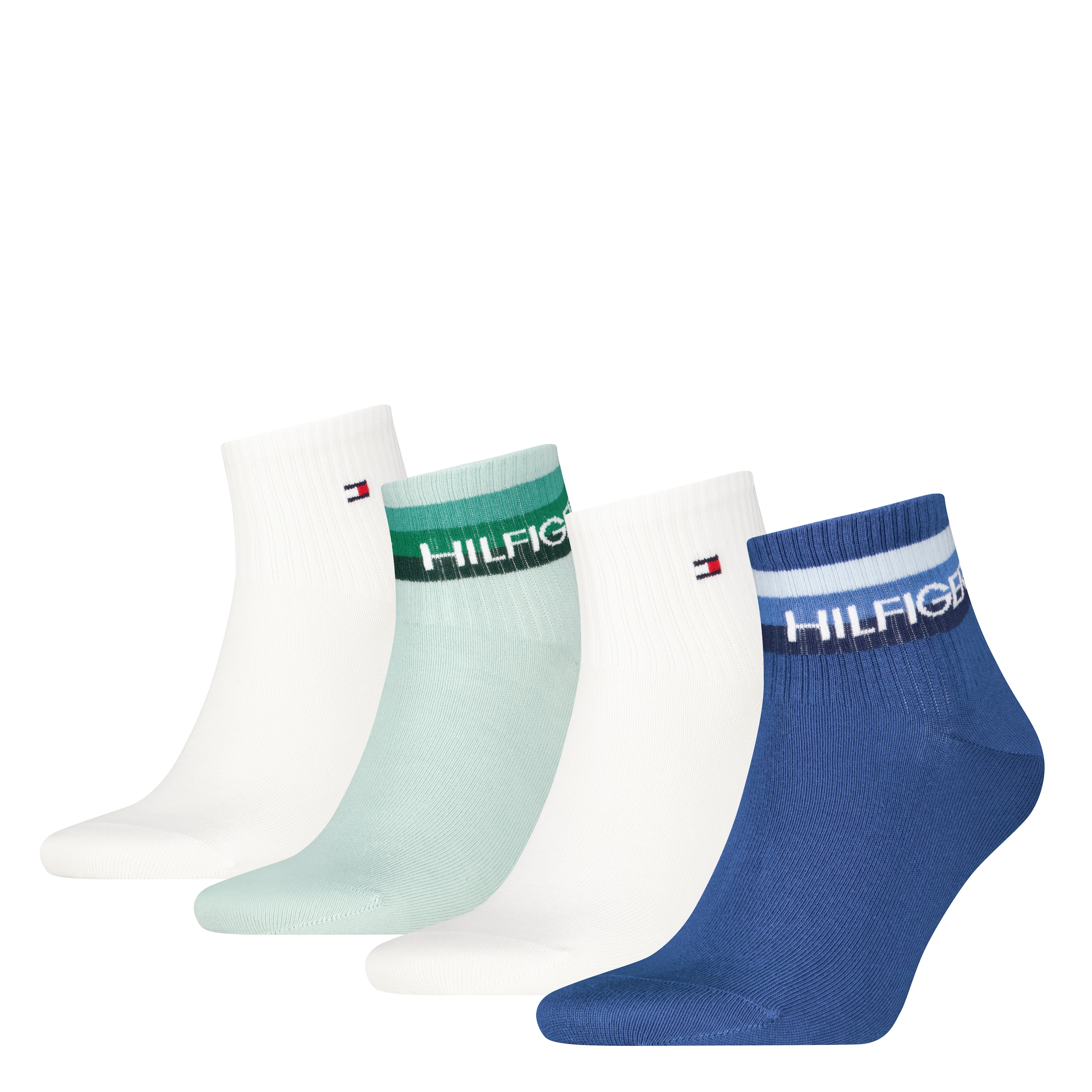 Tommy Hilfiger Kurzsocken »TH MEN QUARTER 4P SPORT TH LOGO ECOM« 4 Paar, 
