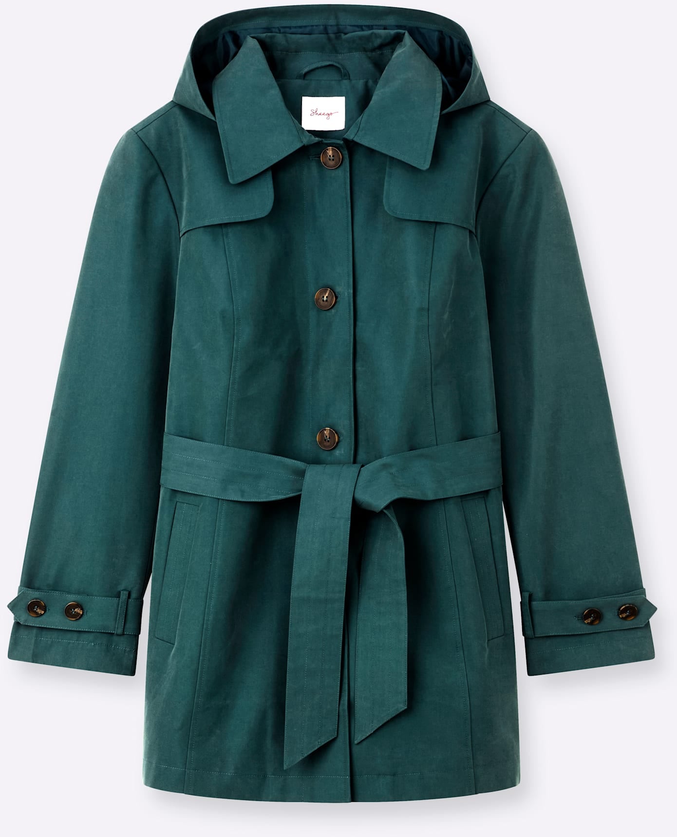 Sheego Langjacke mit Kapuze