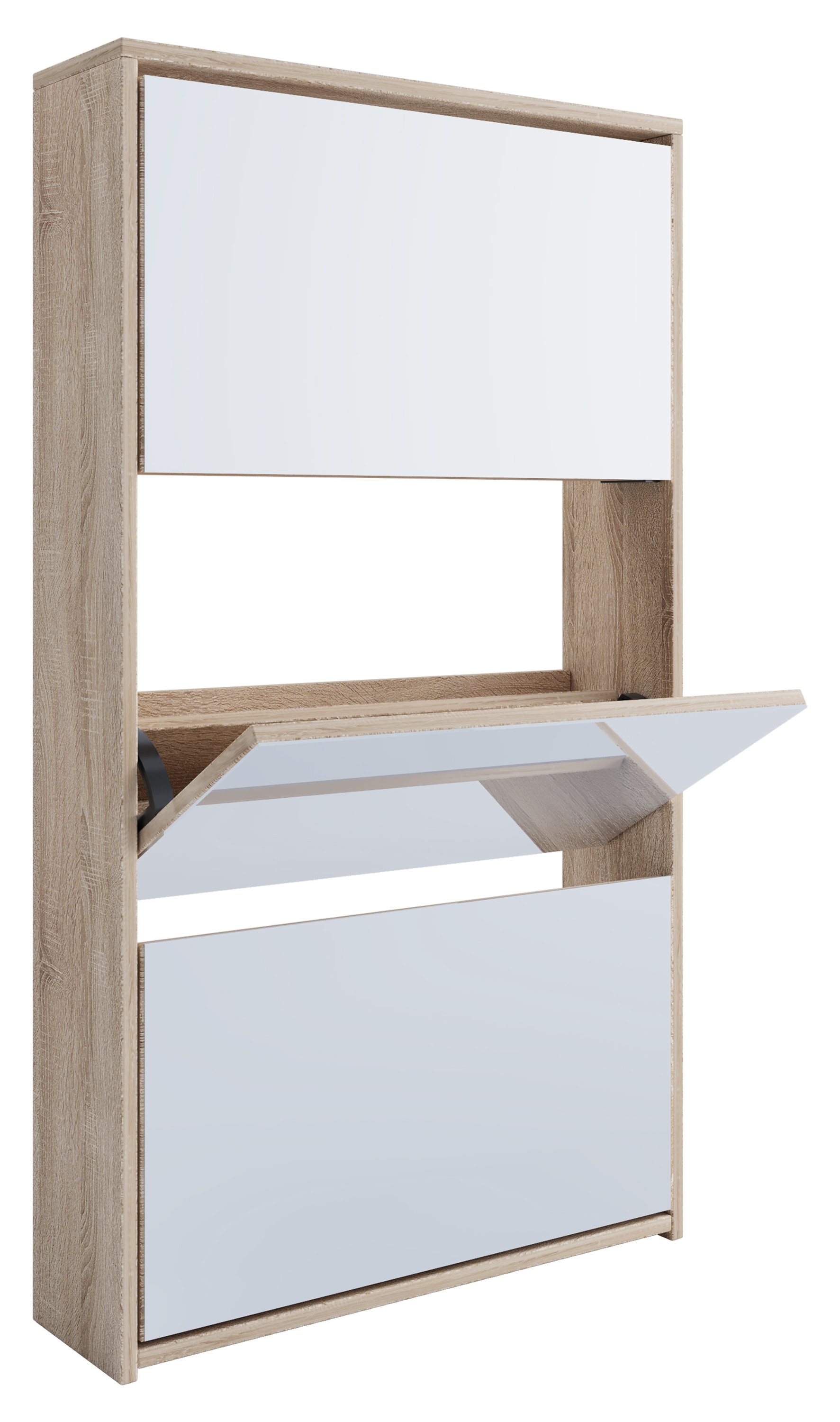 VCM Schuhschrank »Holz Schuhschrank Schuhkipper Spiegel Stido XL«