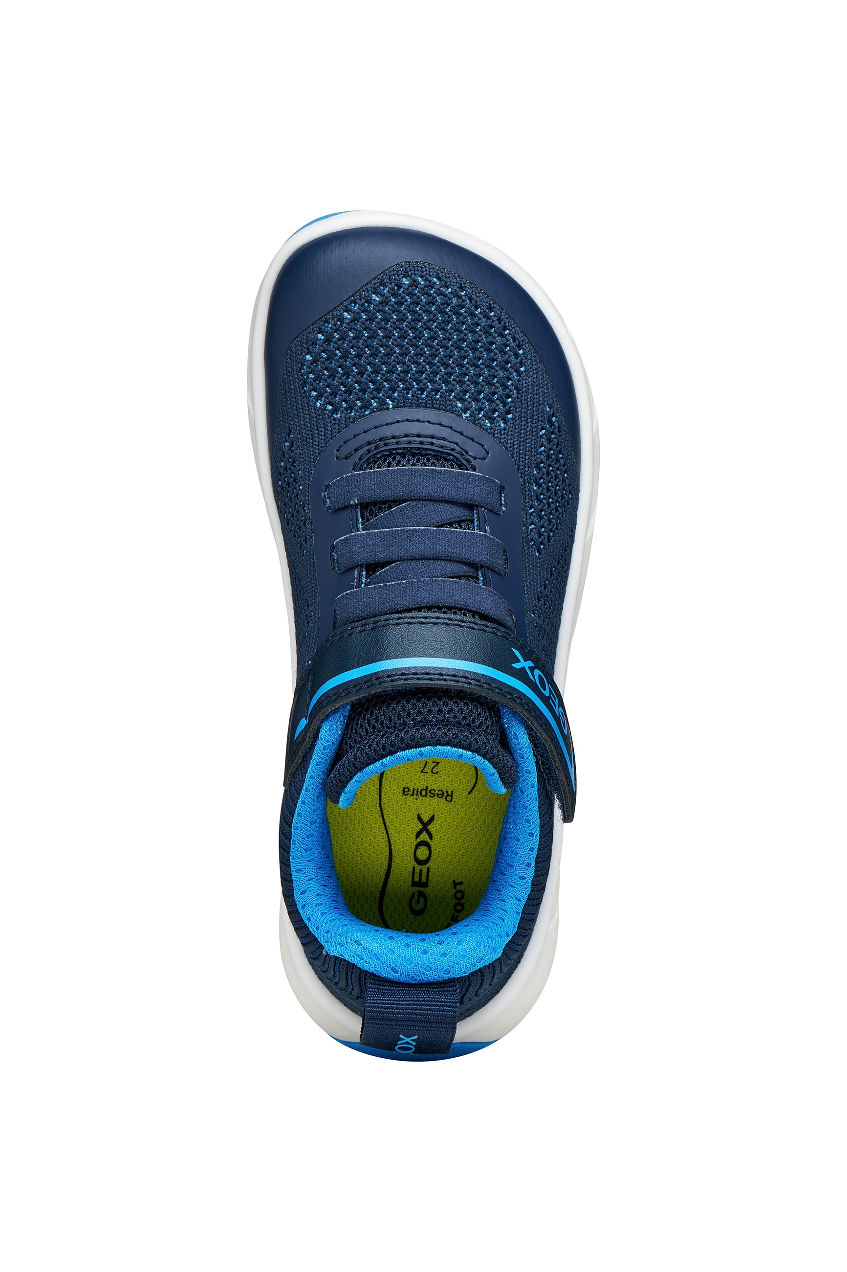 Geox Barfußschuh »J FOOT-RUN BOY«  Klettschuh mit Logo, Größenschablone zum Download