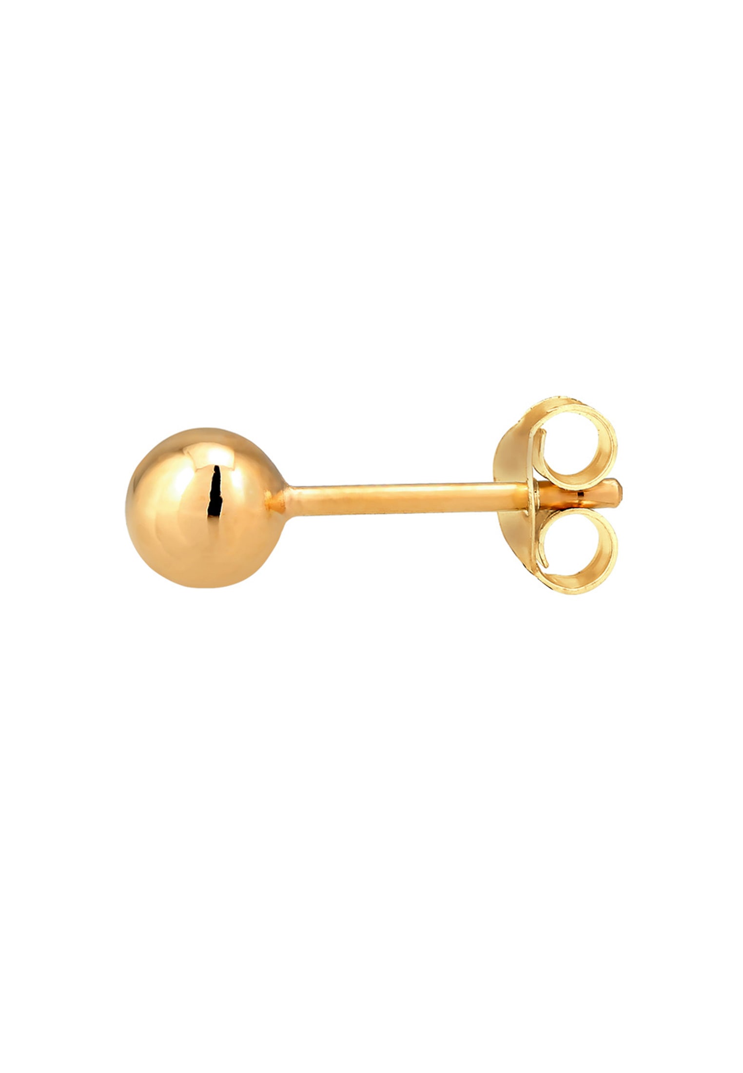 Elli Premium Piercing-Set »Ohrringe Single Ohrstecker Kugel Ball 375 Gelbgold«