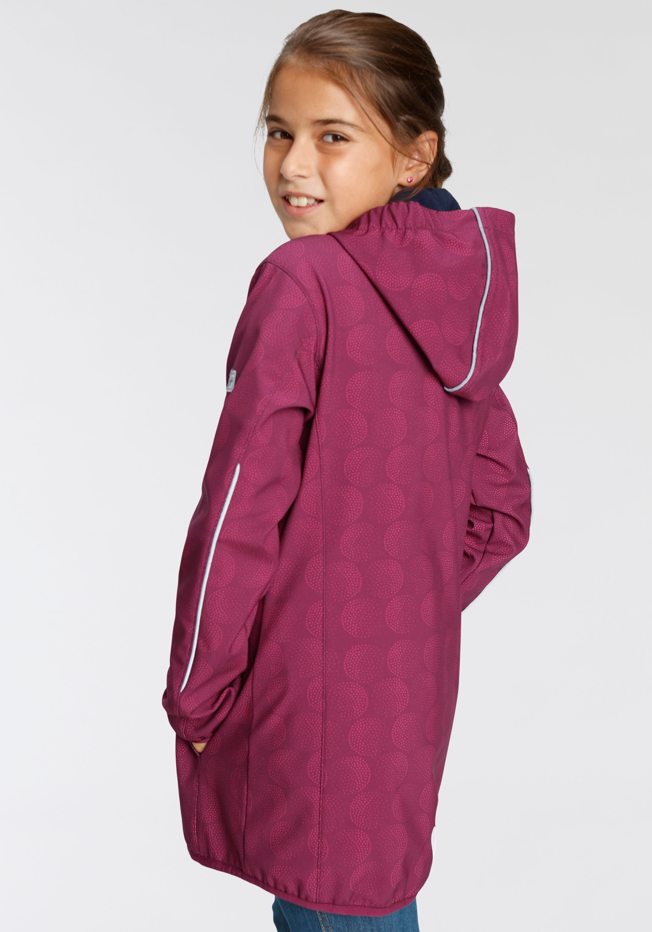 Scout Softshelljacke »SHIMMER«, mit Kapuze, mit reflektierenden Details