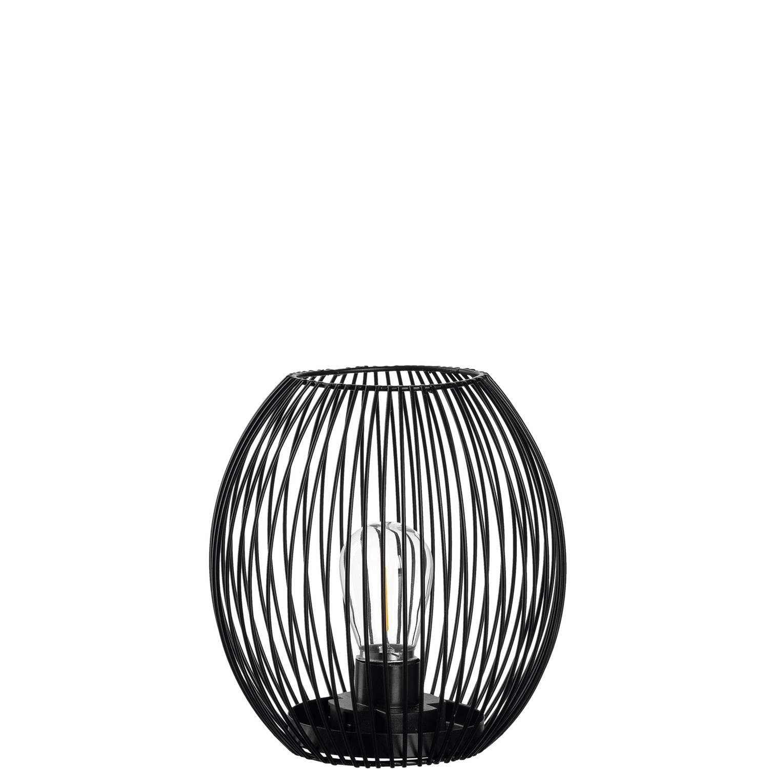 LEONARDO LED Tischleuchte »Laterne CASOLARE«, 1 flammig, aus Metall, oval