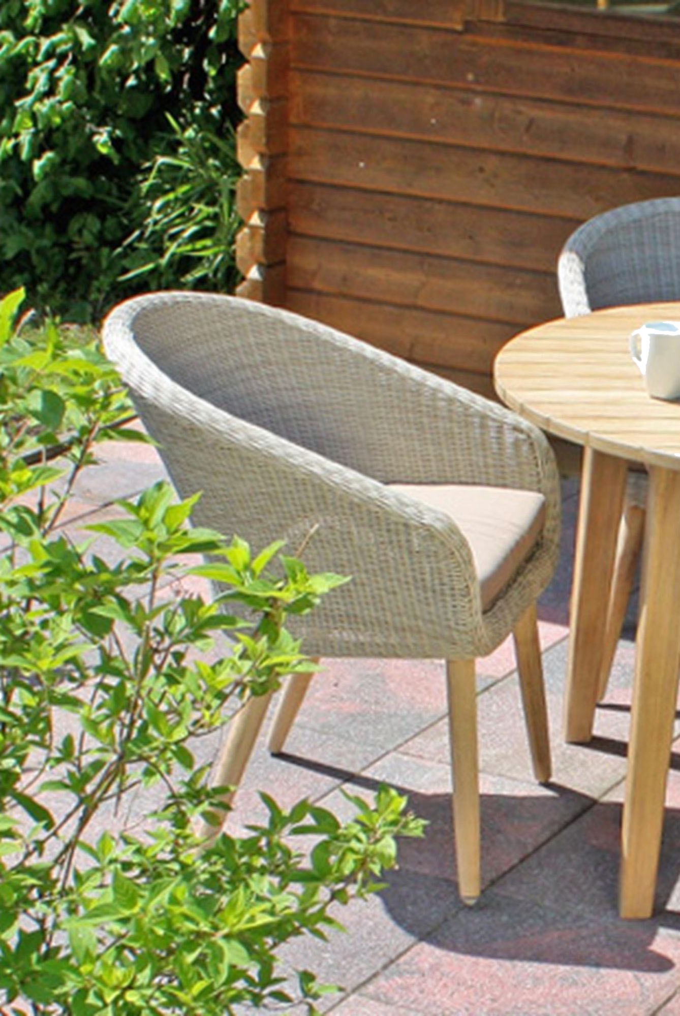 Garden Pleasure Garten-Essgruppe », Tischgruppe »OAKLAND/ARVARDA Set 01«« Set,  4 Sessel, Tisch LxB: 200x100 cm, inkl Auflagen