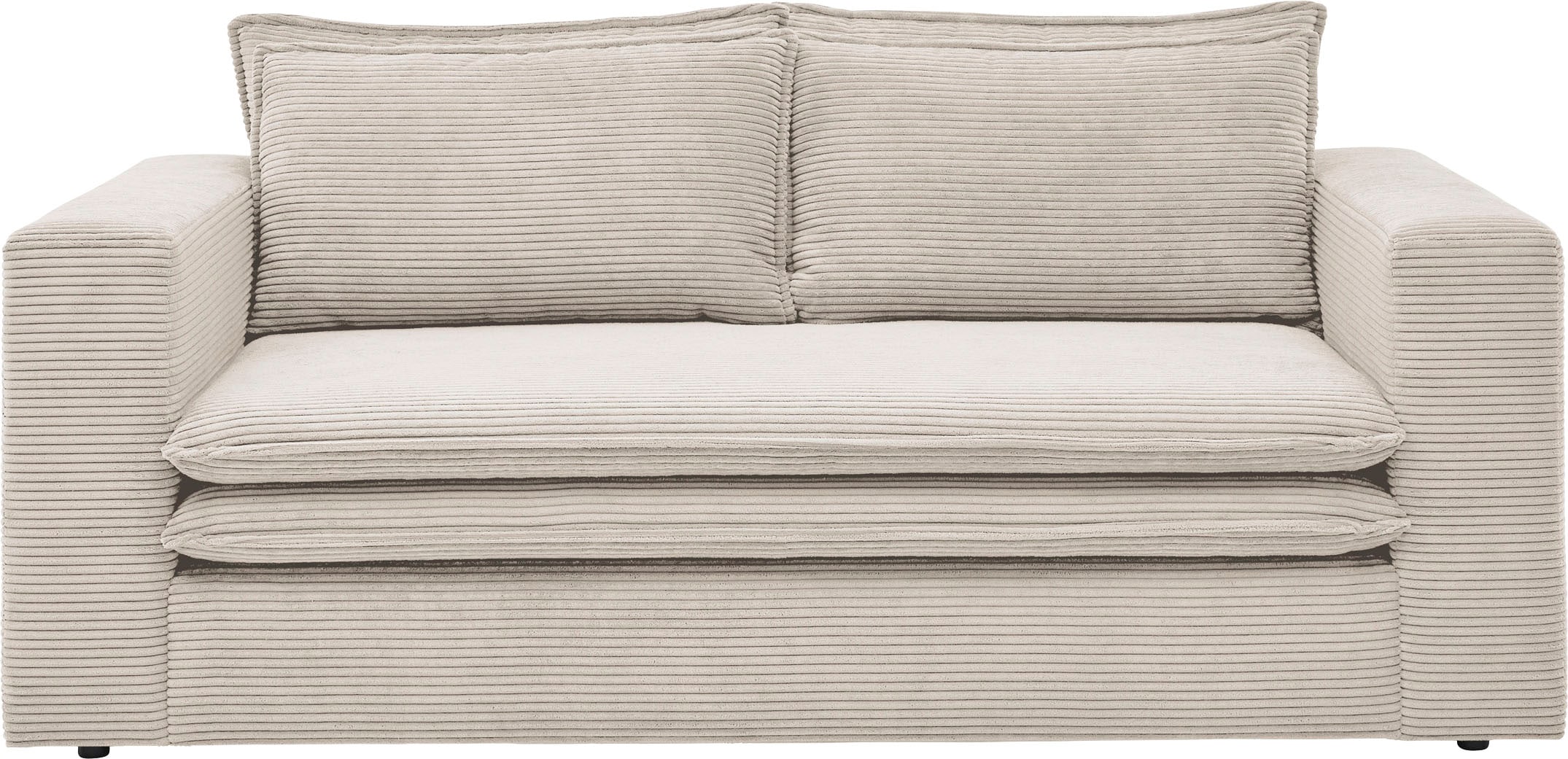 Hocker tlg.), bequem Style 2-Sitzer-Sofa im of klein »PIAGGE«, und Places Sitzgruppe Set (2 kaufen