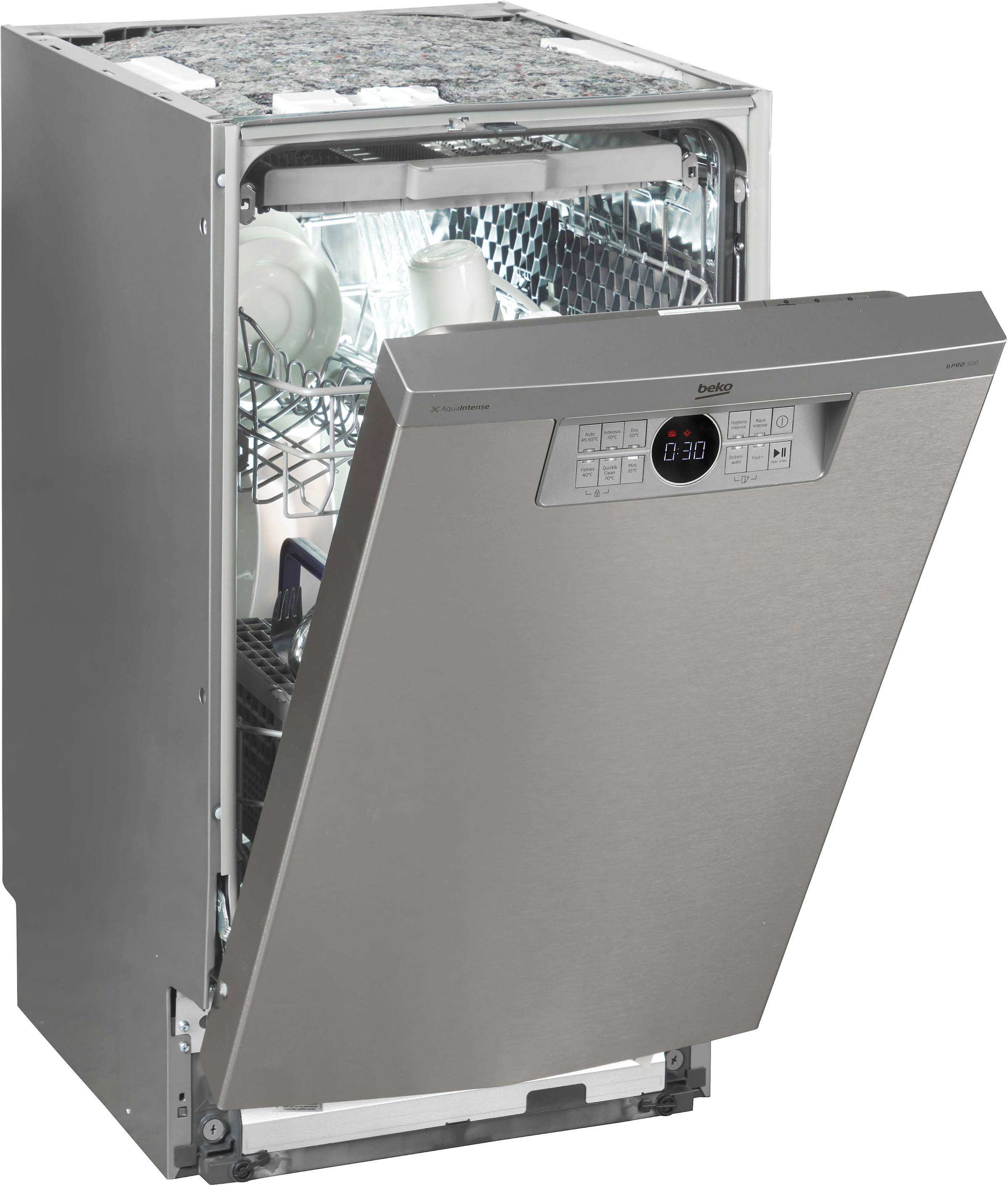 BEKO Unterbaugeschirrspüler »BDUS26040XQ 7686201635« 10 Maßgedecke XL-Geschirrspüler mit 81,6 cm Höhe – ideal für hohe Arbeitsplatten