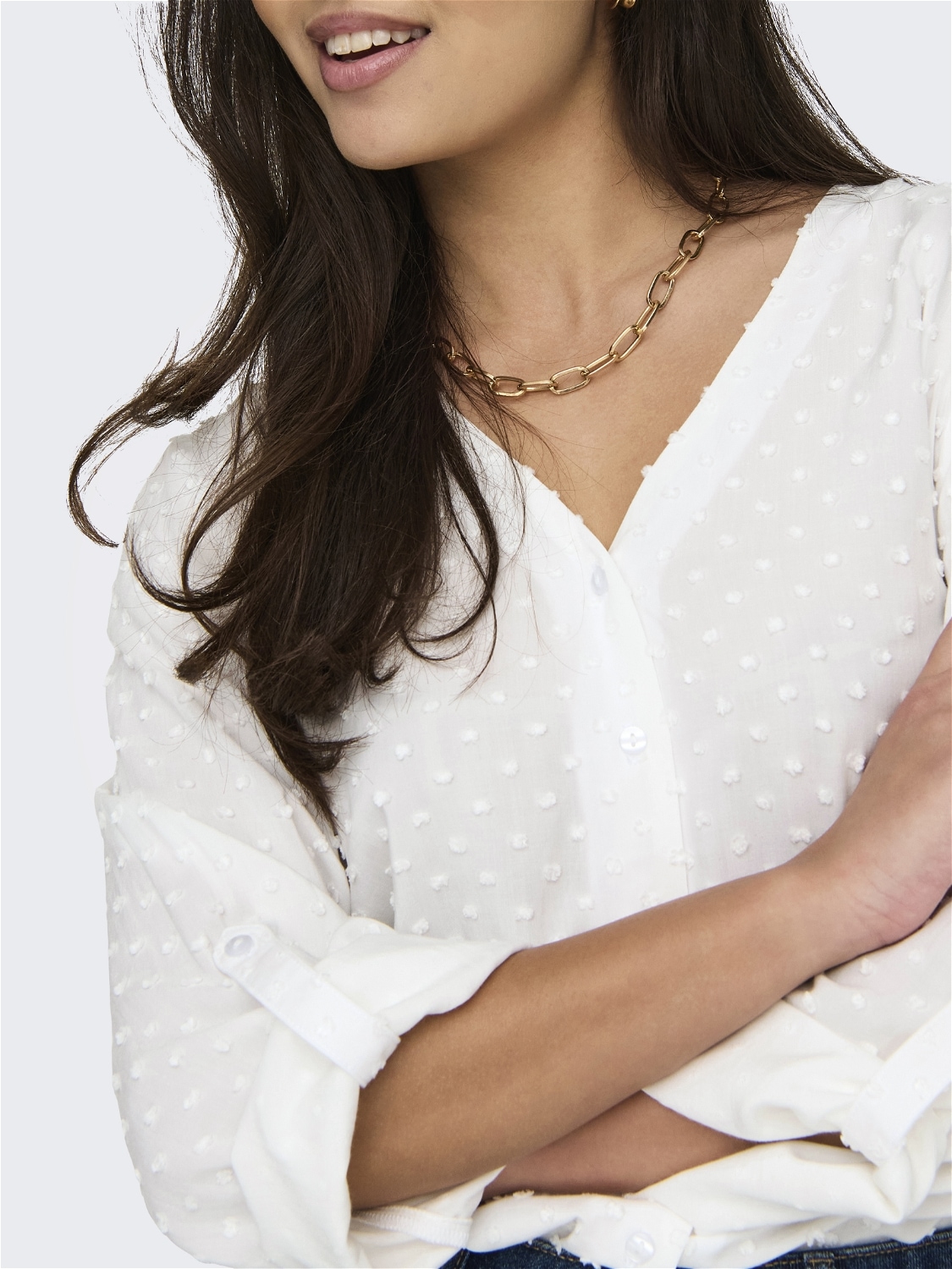 JDY Shirtbluse »JDYDIANA LIFE 7/8 DOBBY SHIRT WVN NOOS«