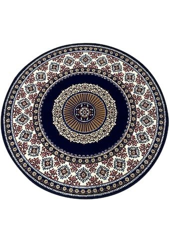 Teppich »Shari«, rund, Orient-Dekor, mit Bordüre, Kurzflor, weich, pflegeleicht, elegant