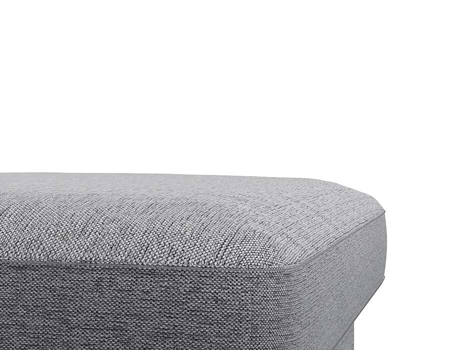 FLEXLUX Pouf »Fiore«, Kaltschaum, Füße Alu+ Eiche