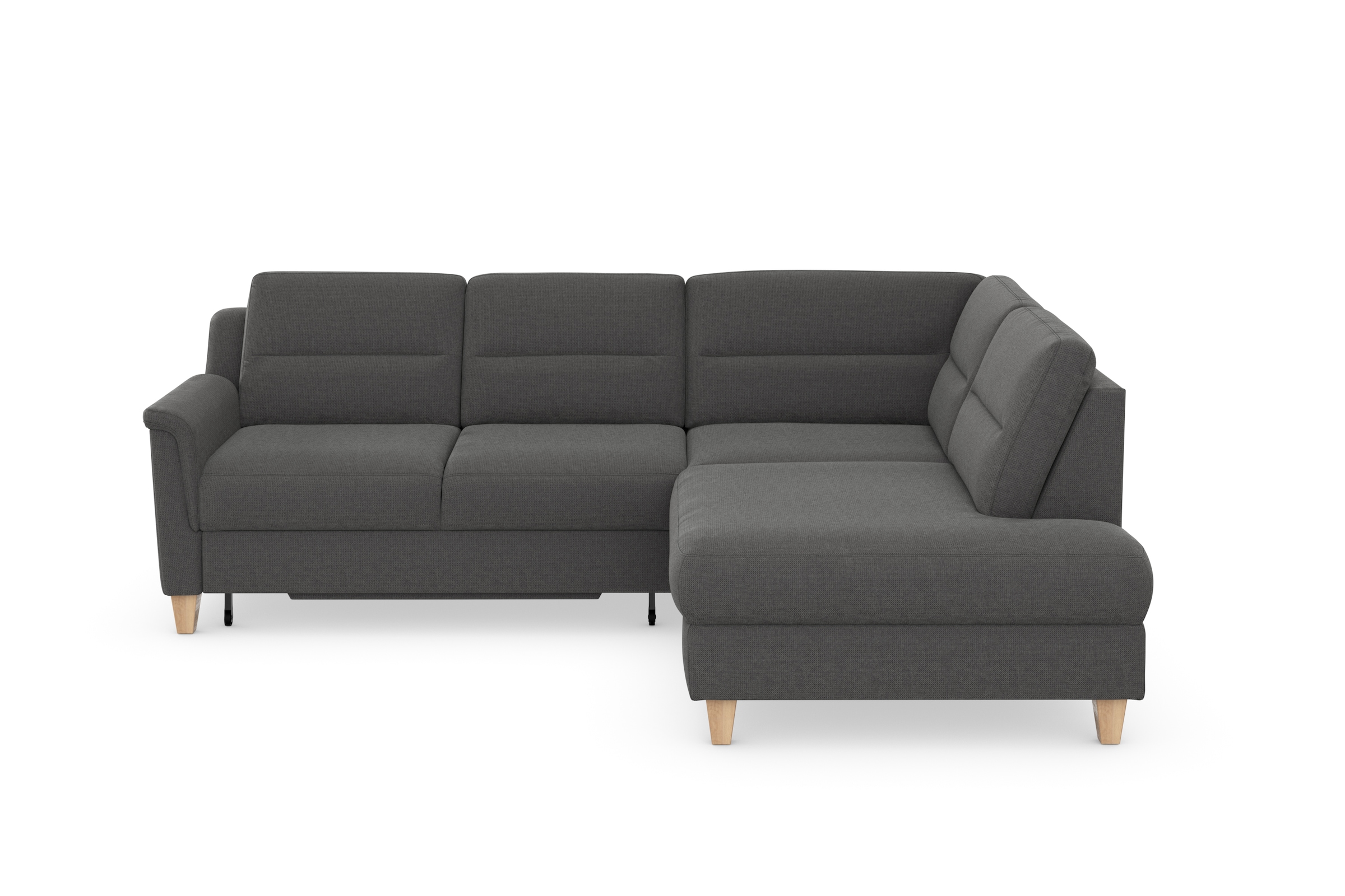 sit&more Ecksofa »Farö L-Form«, inklusive Federkern, wahlweise mit Bettfunktion und Bettkasten