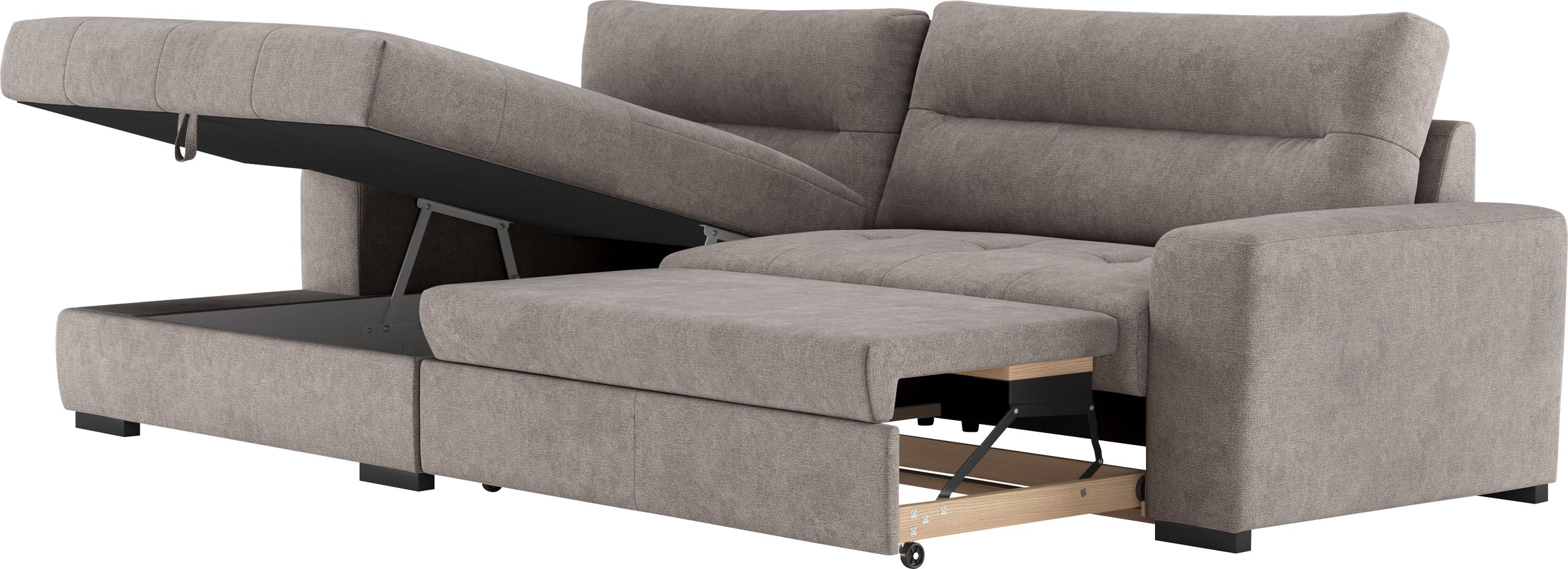 COTTA Ecksofa »Cappa L-Form«, wahlweise mit Bettfunktion und Bettkasten