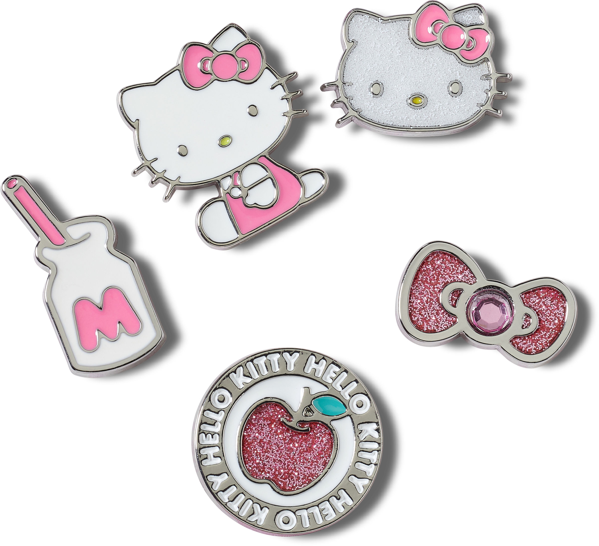 Crocs Schuhanstecker »Jibbitz™ Hello Kitty Friends« Set, Kein Spielzeug. Nicht für Kinder unter 3 Jahren geeignet, 5 Hello Kitty Anstecker, Charm, Anstecker für Crocs Schuhe
