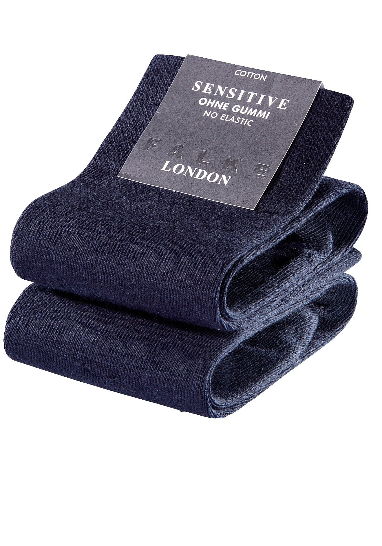 FALKE Socken »Sensitive London«, (2er Pack), mit sensitve Bündchen ohne Gummi