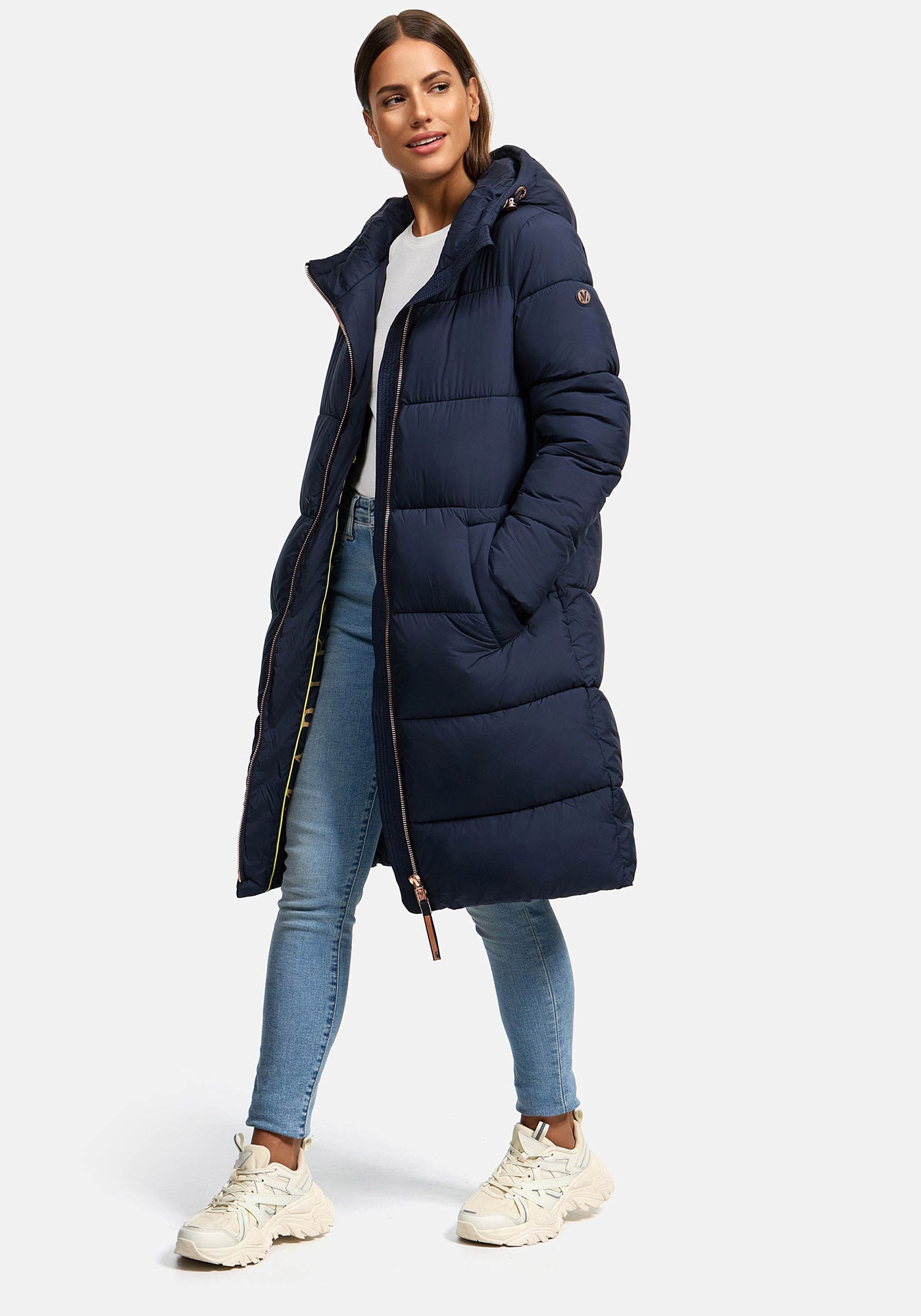 Marikoo Winterjacke »Marikoo Nomadiaa lange Damen Winterjacke N024«