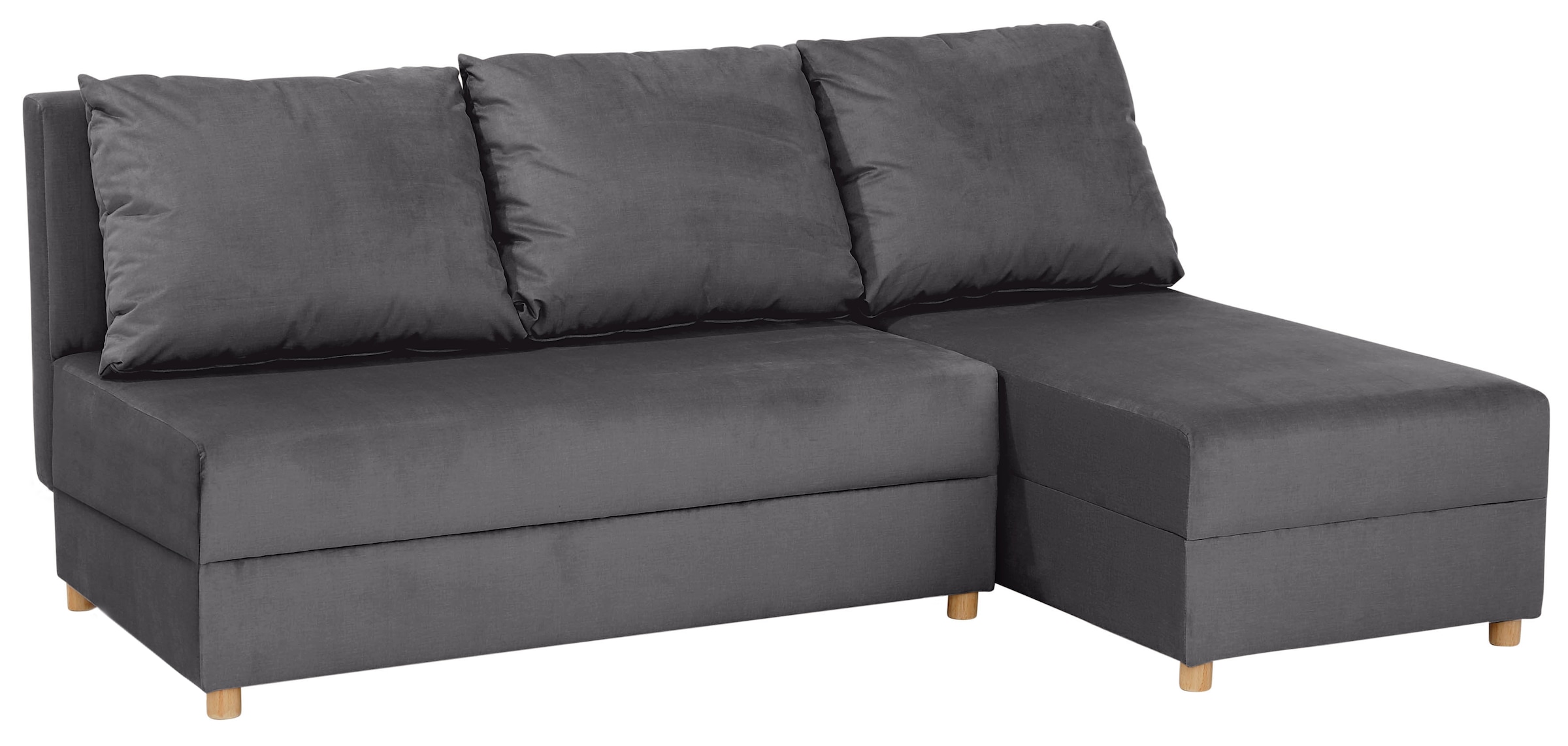 INOSIGN Ecksofa »Mick L-Form«, Longchair links/rechts montierbar, wahlweise mit Bettfunktion