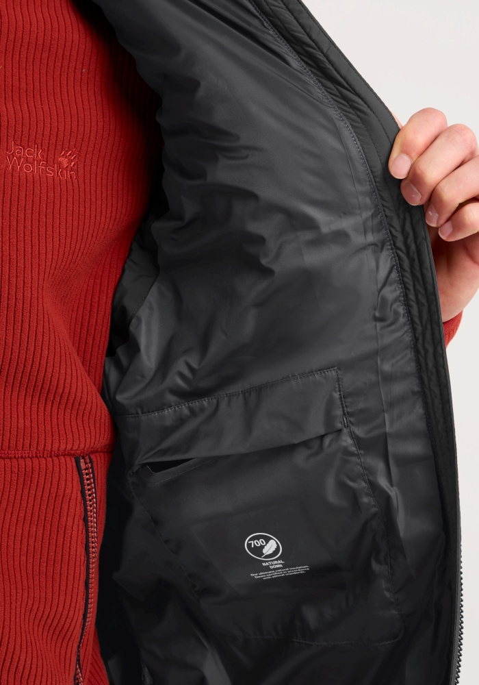 Jack Wolfskin Daunenweste »COLONIUS VEST M RDS« Daunenweste, winddicht, wasserabweisend