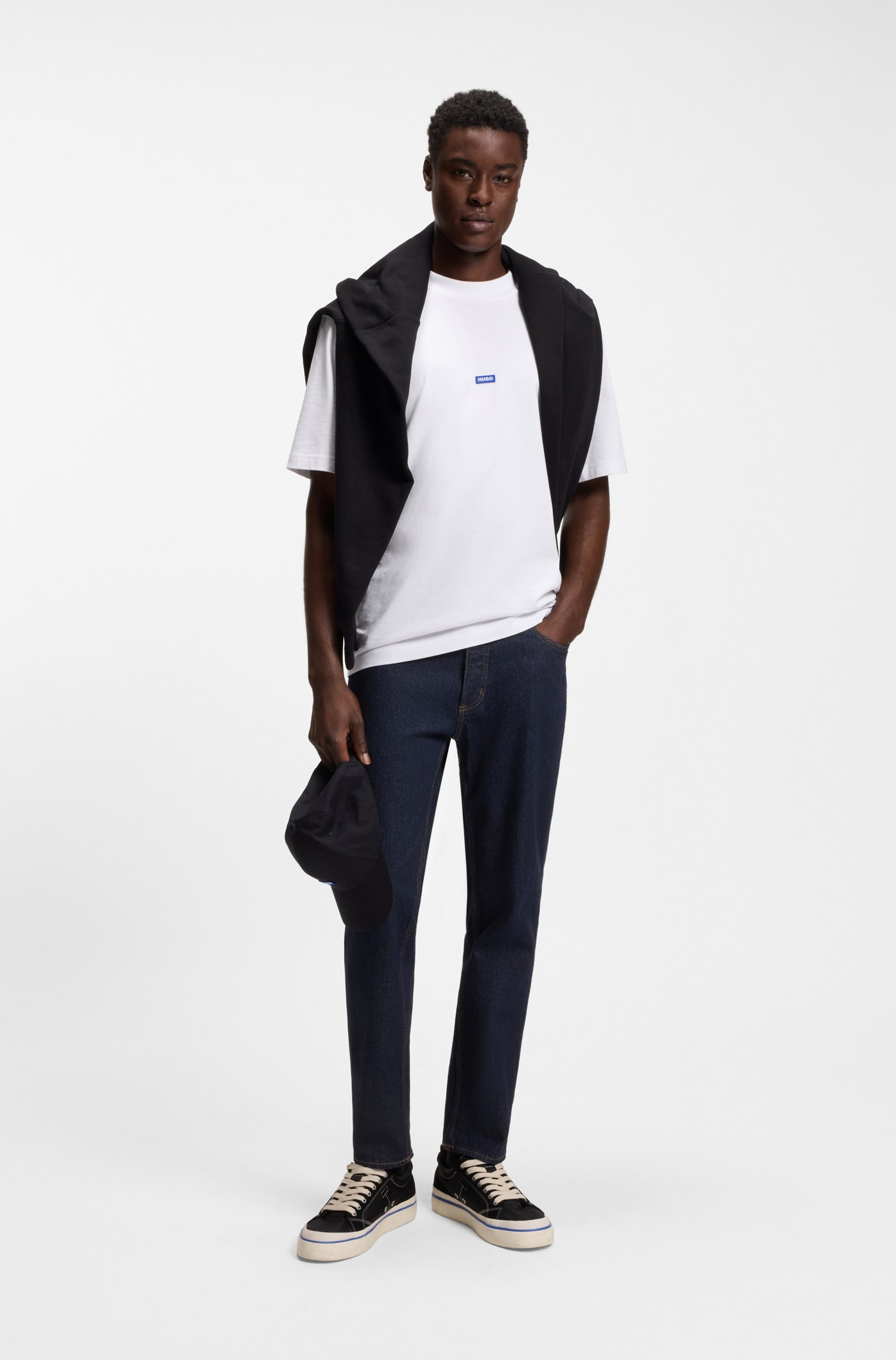 HUGO Tapered-fit-Jeans »Brody« mit Stone-washed-Finish