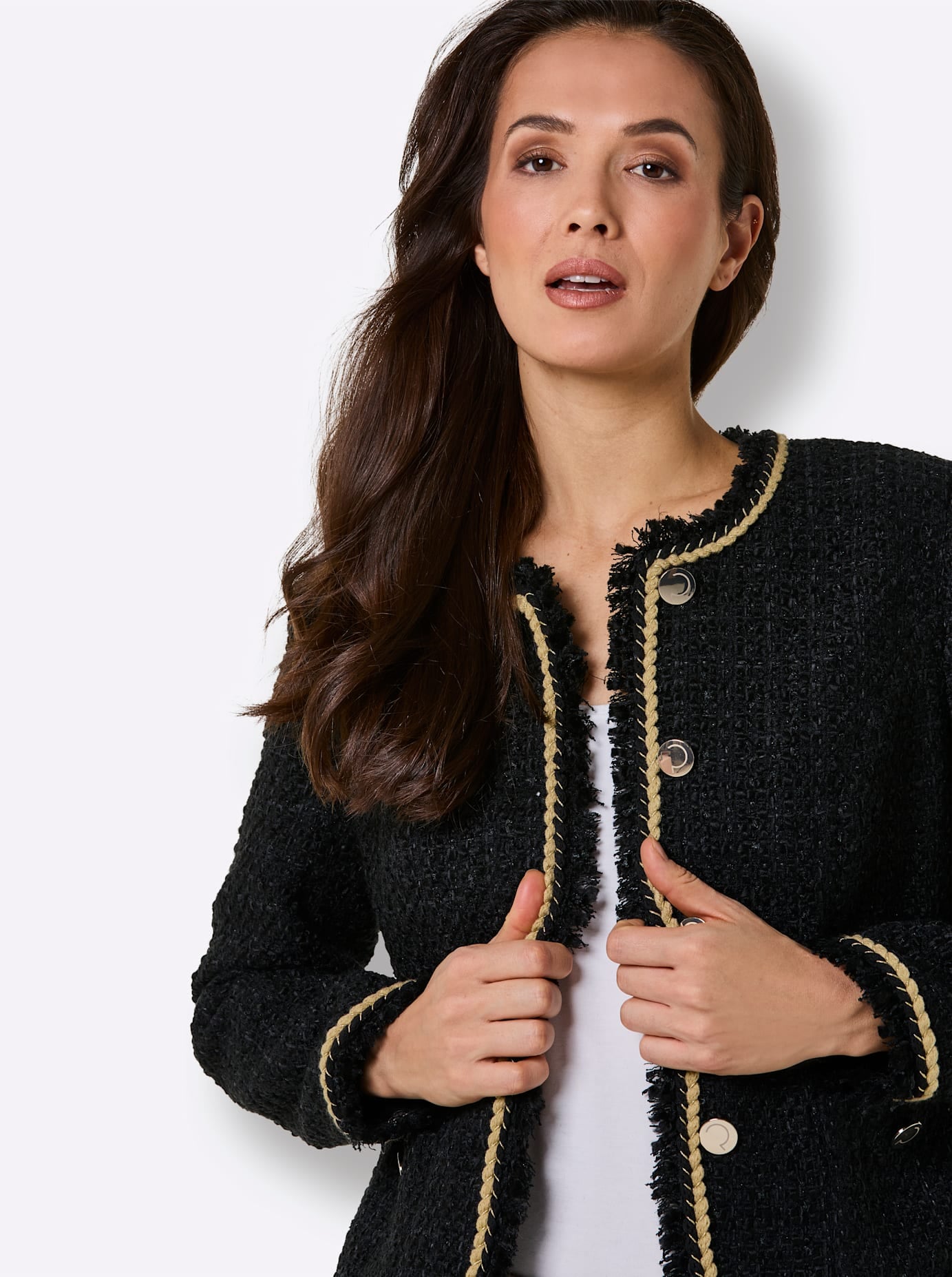 CREATION L PREMIUM Jackenblazer »Woll-Mix-Bouclè-Blazer«