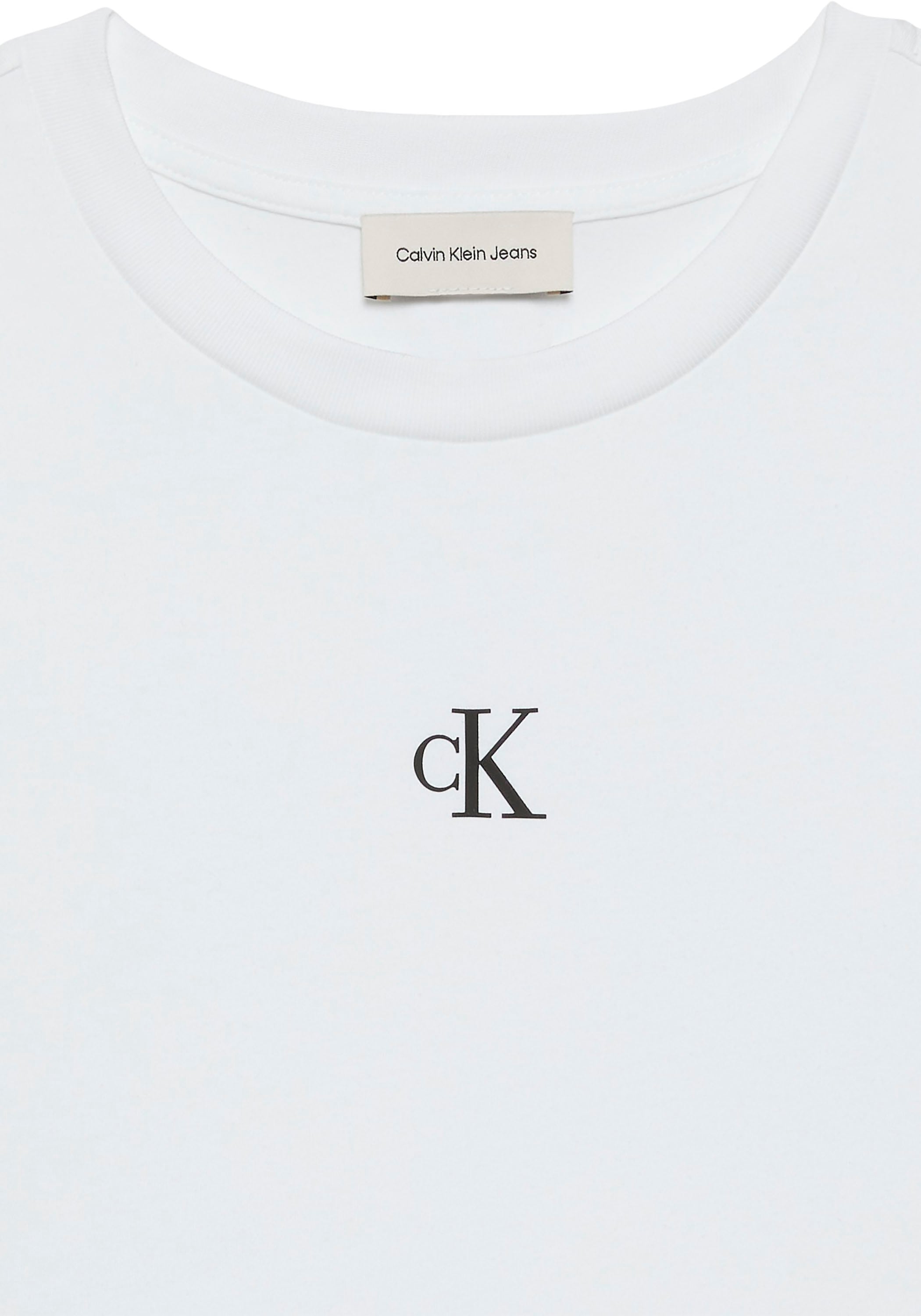 Calvin Klein Jeans T-Shirt »LOGO CROPPED TEE« Boxy fit mit Rundhalsausschnitt, mit Logoschriftzug