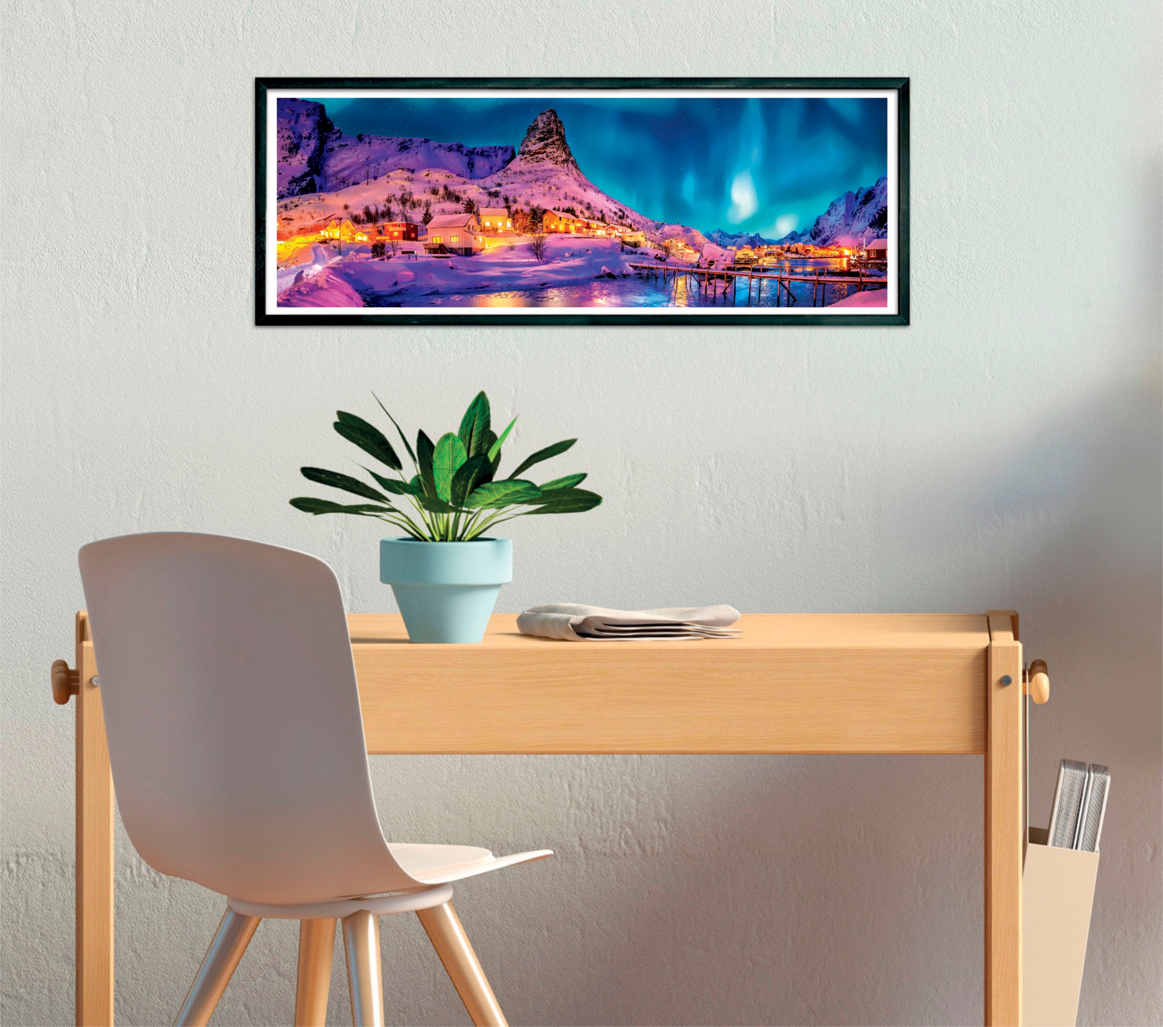 Clementoni® Puzzle »Panorama High Quality Collection Compact, Lofoten bei Nacht«, Made in Europe
