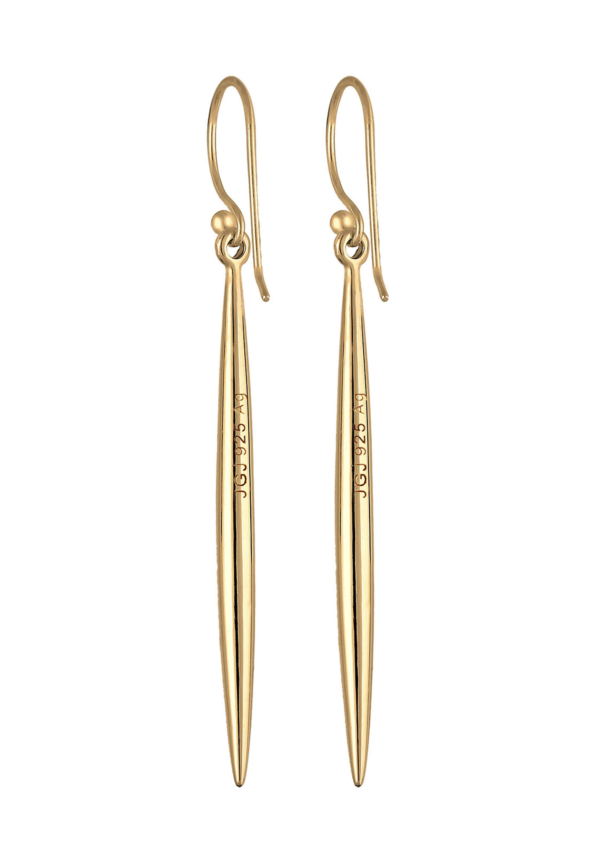 Elli Paar Ohrhänger »Ohrringe Ohrhänger Lang Stab 925 Sterling Silber vergoldet«