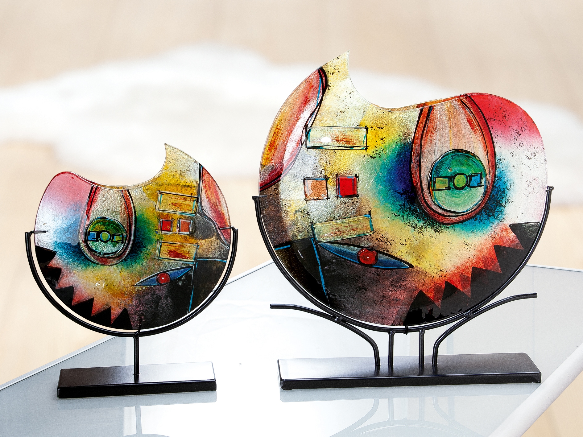 GILDE GLAS art Dekovase »Pusteblume 1«