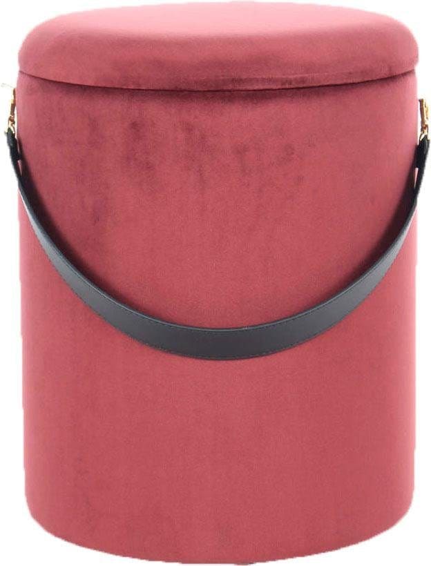 Kayoom Hocker »Arabella 125 2er-Set, abnehmbare Sitzfläche, Lagerfläche im Inneren«, (Set, 2 St.), stapelbar, gepolstert, mit Stauraum, runde, moderne Form