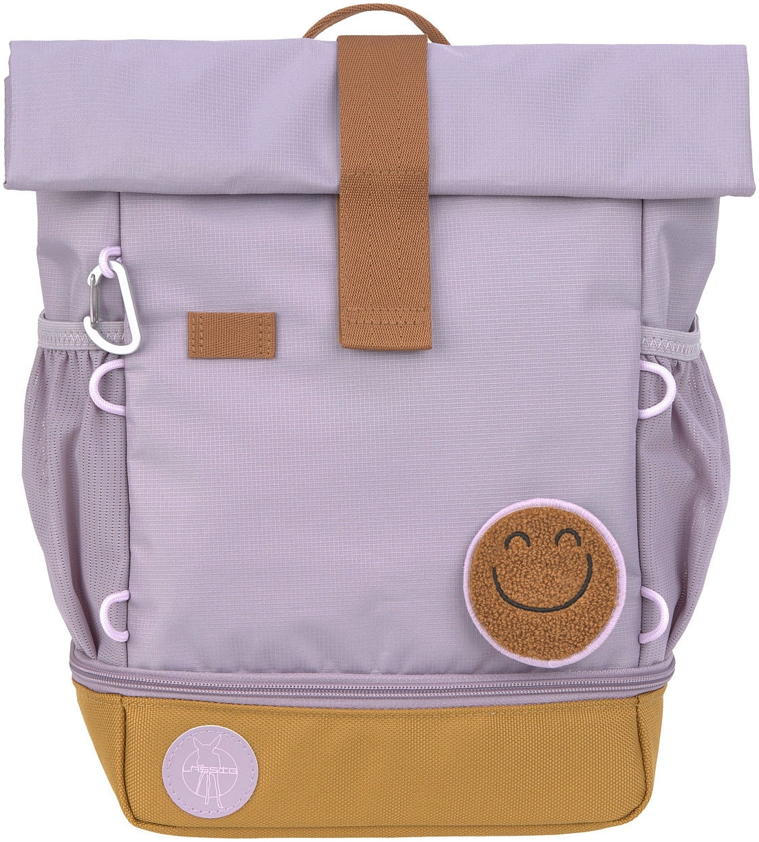LÄSSIG Kinderrucksack »Little Gang, Mini Rolltop Backpack, lilac« Reflektoren aus recycelten PET-Flaschen