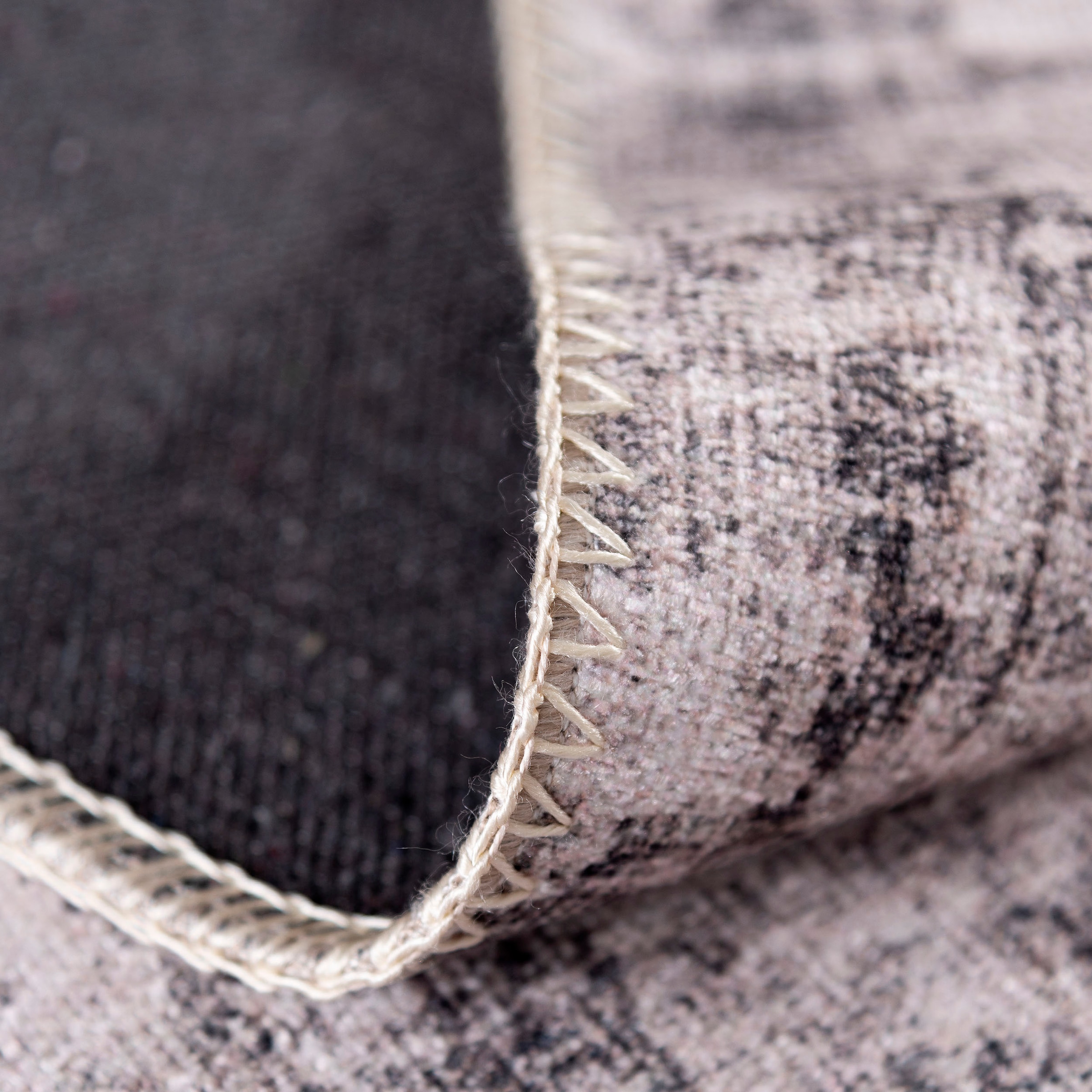 Sehrazat Teppich »Vintage 3510«, rechteckig, 4 mm Höhe, Kurzflor, waschbar, Chenille mit Baumwolle, Wohnzimmer
