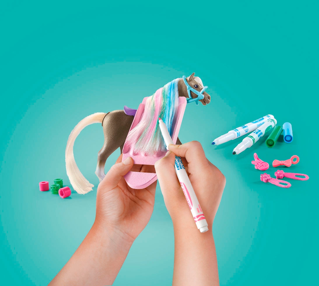 Playmobil® Konstruktions-Spielset »Kreativset mit Pferd und Stiften (71640), Horses of Waterfall« Made in Europe