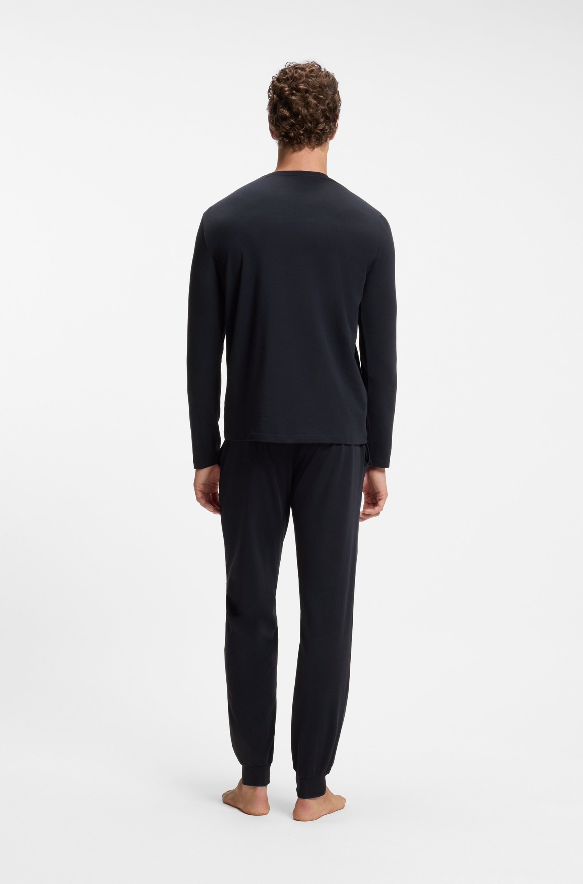 BOSS Langarmshirt »Mix&Match LS« mit Logoschriftzug