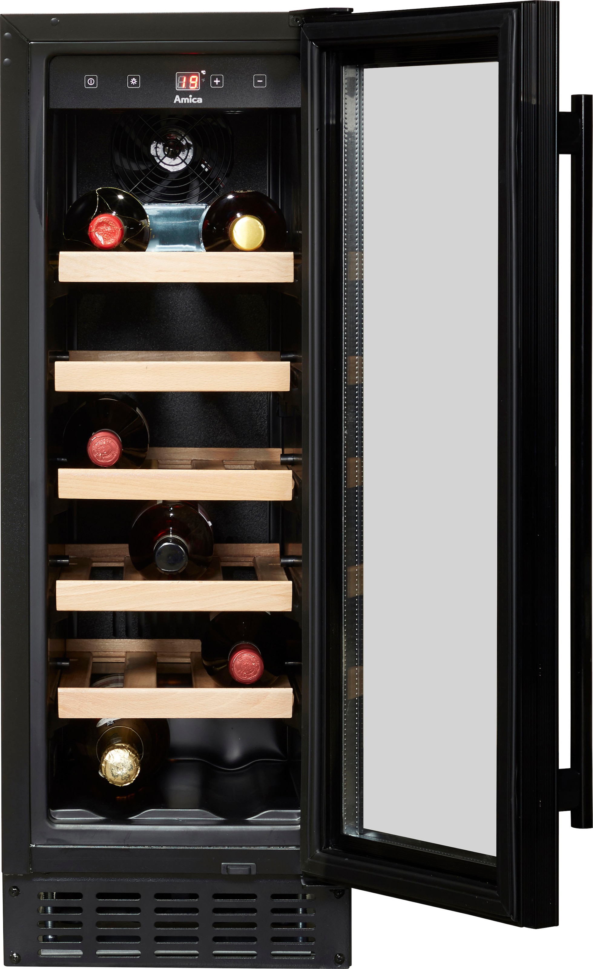 Amica Weinkühlschrank »WK 341 115 S«, für 20 Standardflaschen á 075l,  Standkühlschrank mit 3 Jahren XXL Garantie