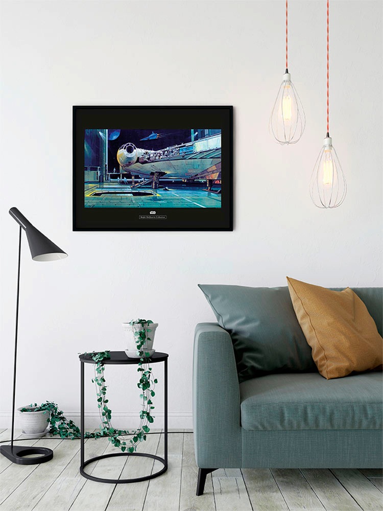 Komar Bild »Star Wars Classic RMQ Falcon Hangar« Star Wars 1 Stk. tlg. Wandbild zur Dekoration im Kinderzimmer - ohne Rahmen