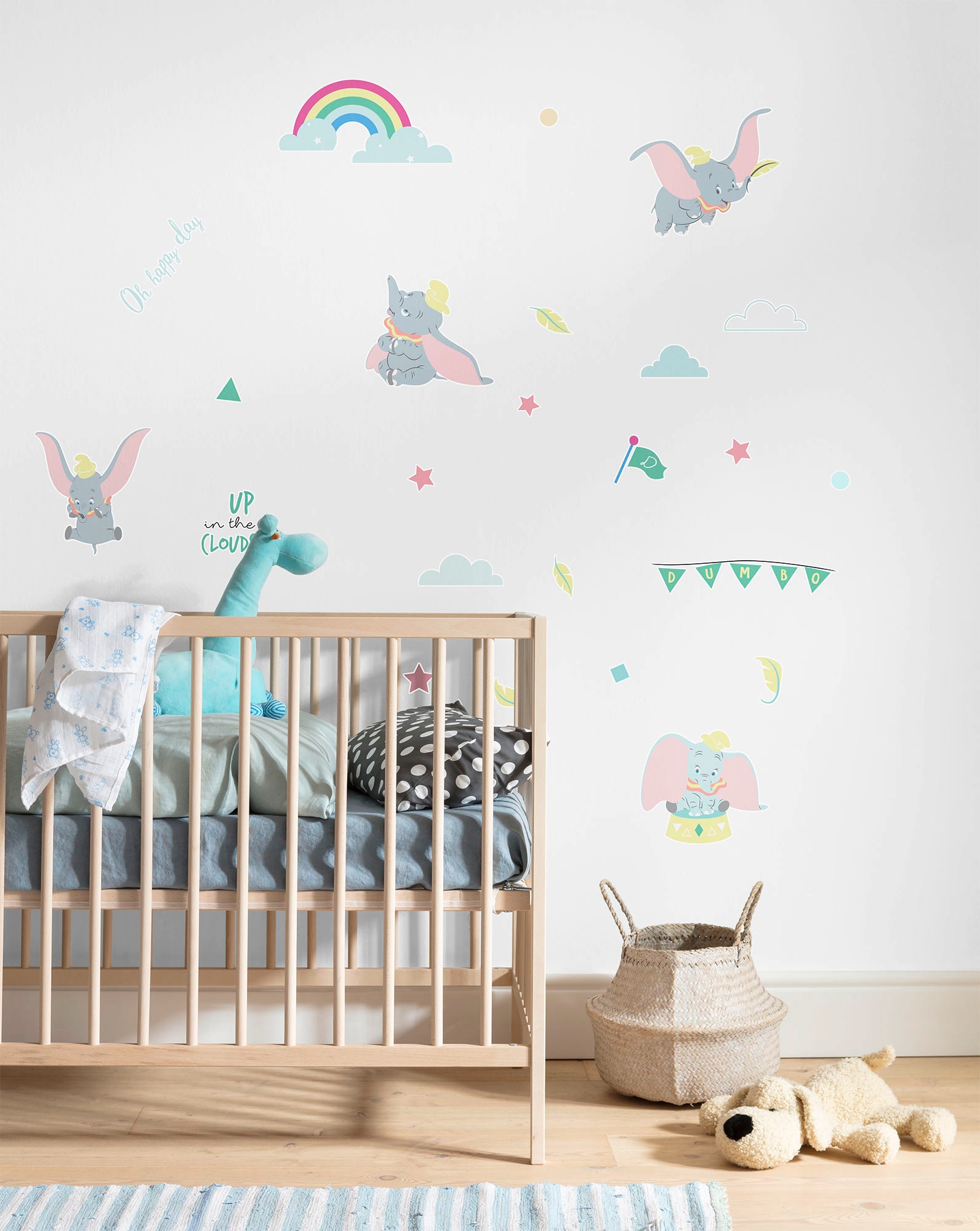 Komar Wandtattoo »Dumbo Daydream - Größe 50 x 70 cm«, (26 St.), selbstklebend, Wandsticker, Kinderzimmer