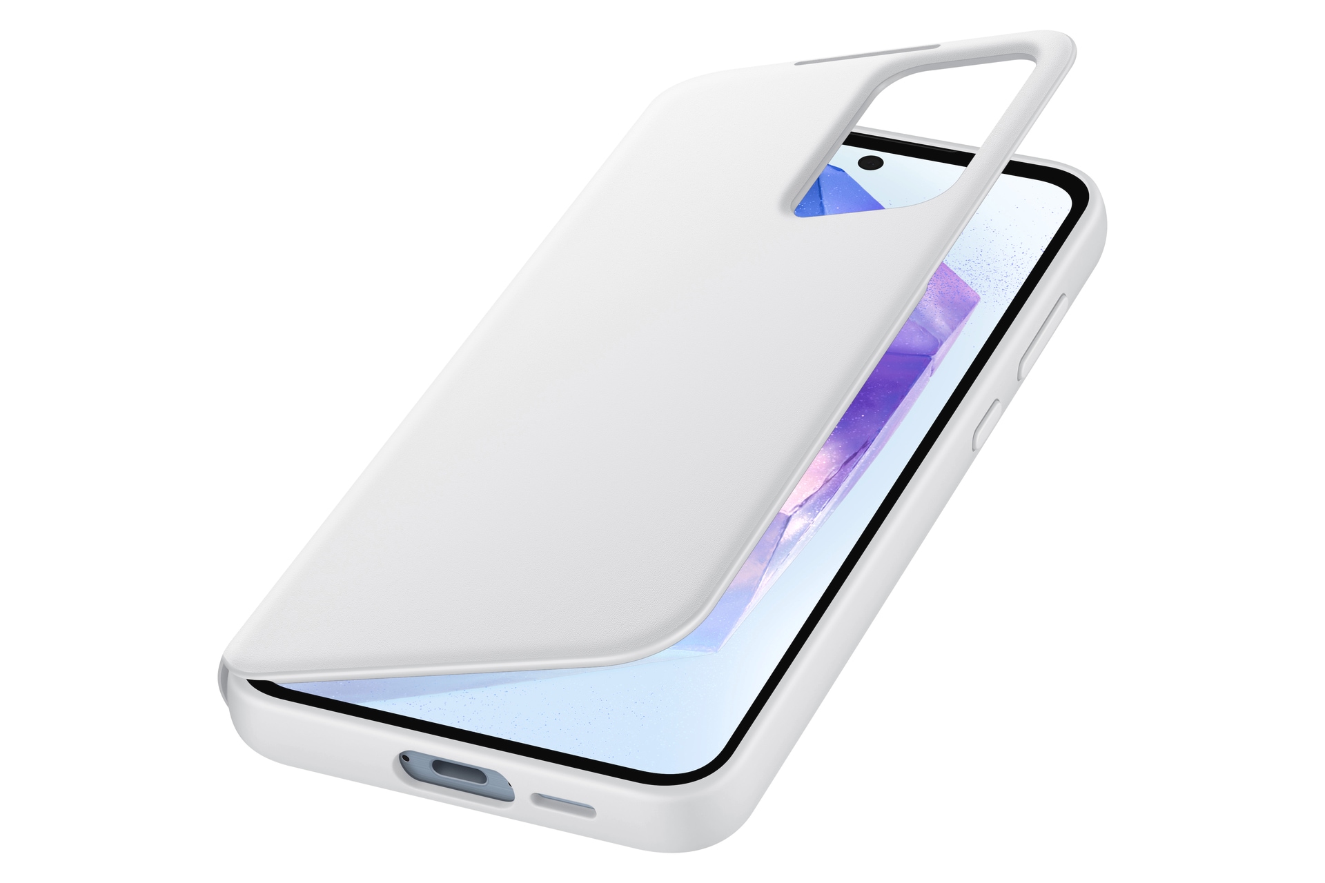 Samsung Handyhülle »Smart View Wallet Case für Samsung Galaxy A55«, Backcover, Schutzhülle, Handyschutzhülle, Case, Schutzcase, stoßfest