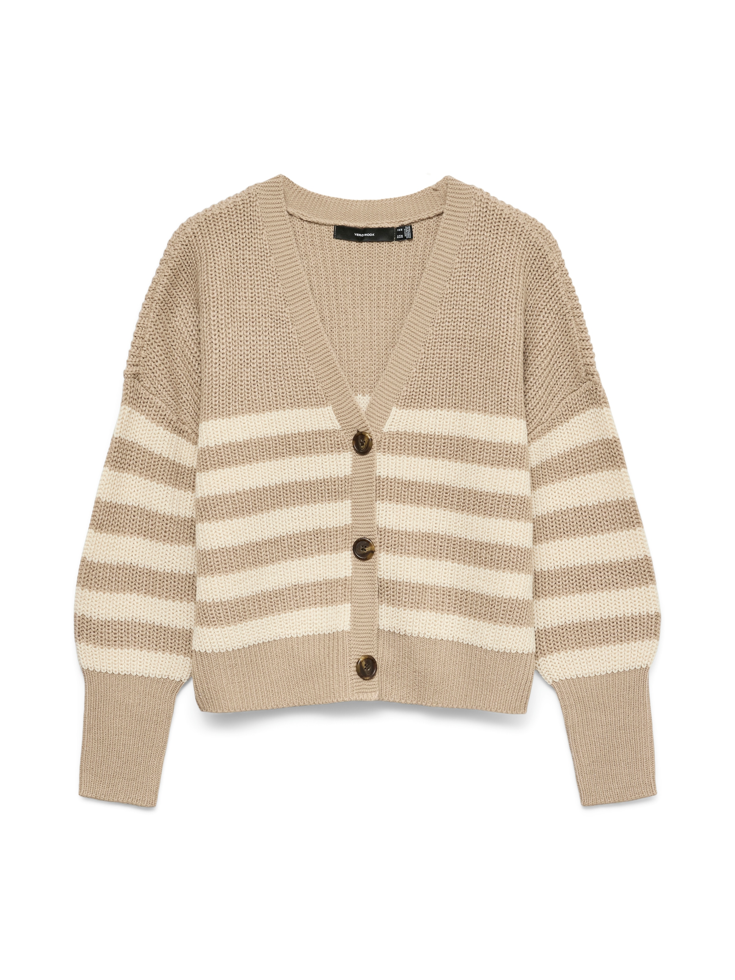 Vero Moda Strickjacke »VMLEA LS V-NECK CUFF CARDIGAN NOOS« Rippstrick