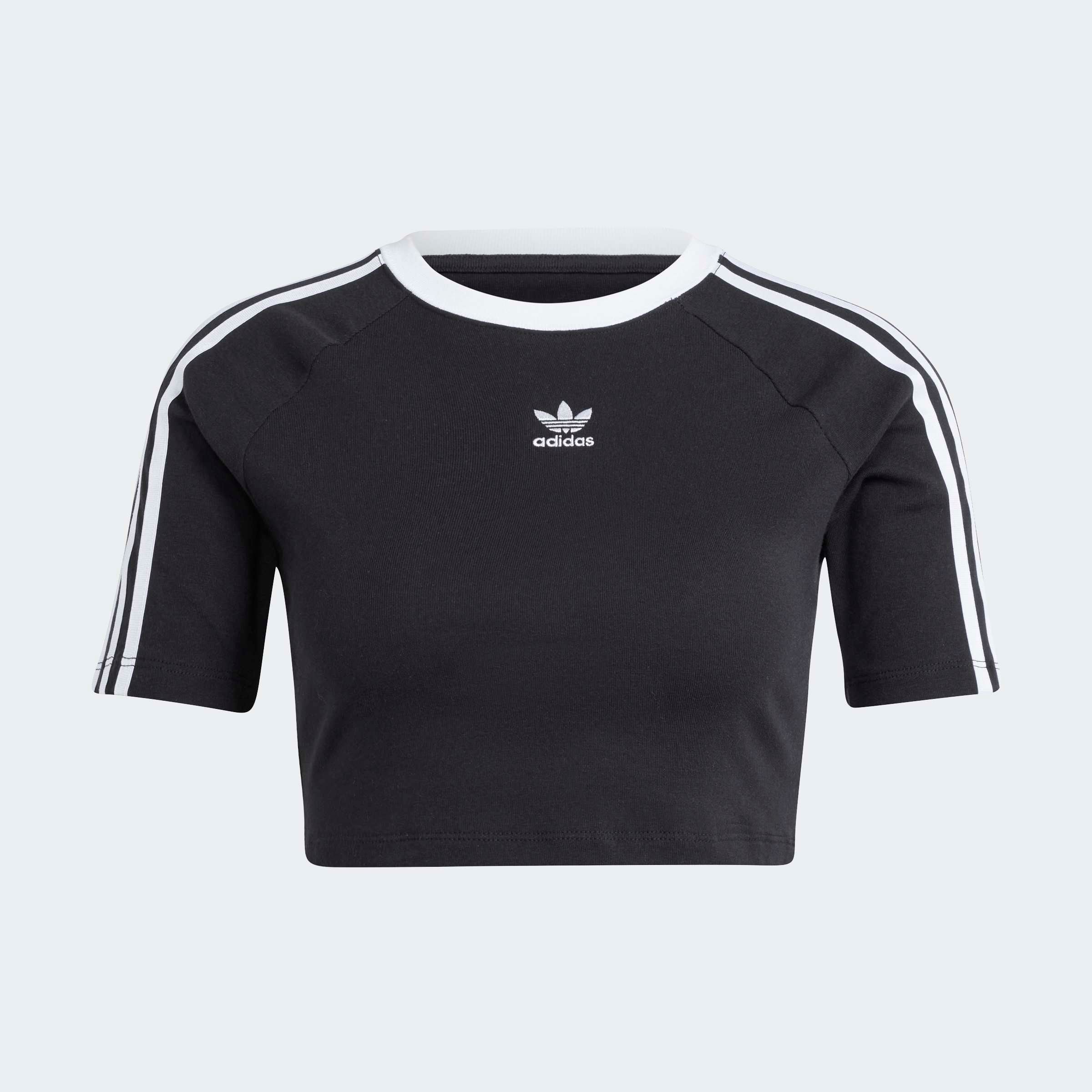adidas Originals T-Shirt »3 S BABY TEE«, Cropped drei Streifen Shirt