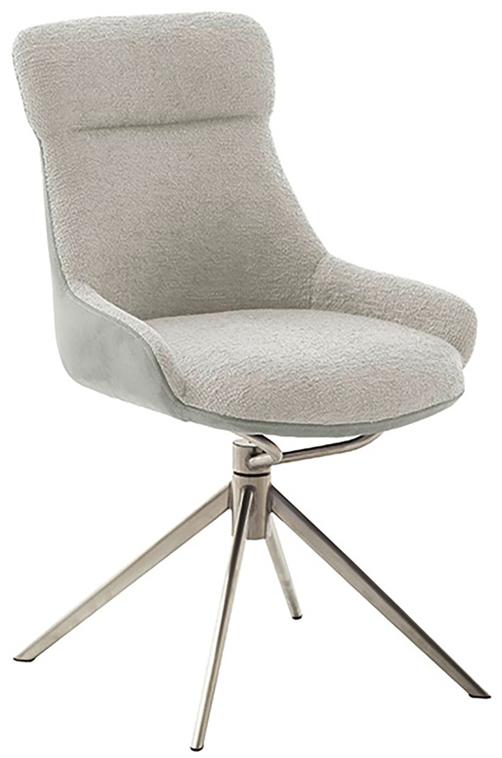 MCA furniture Esszimmerstuhl »PELION«, Feingewebe, (2er-Set), drehbar 360°, Dreh- & Schwingfunktion, Sitzhöhe ca. 50 cm