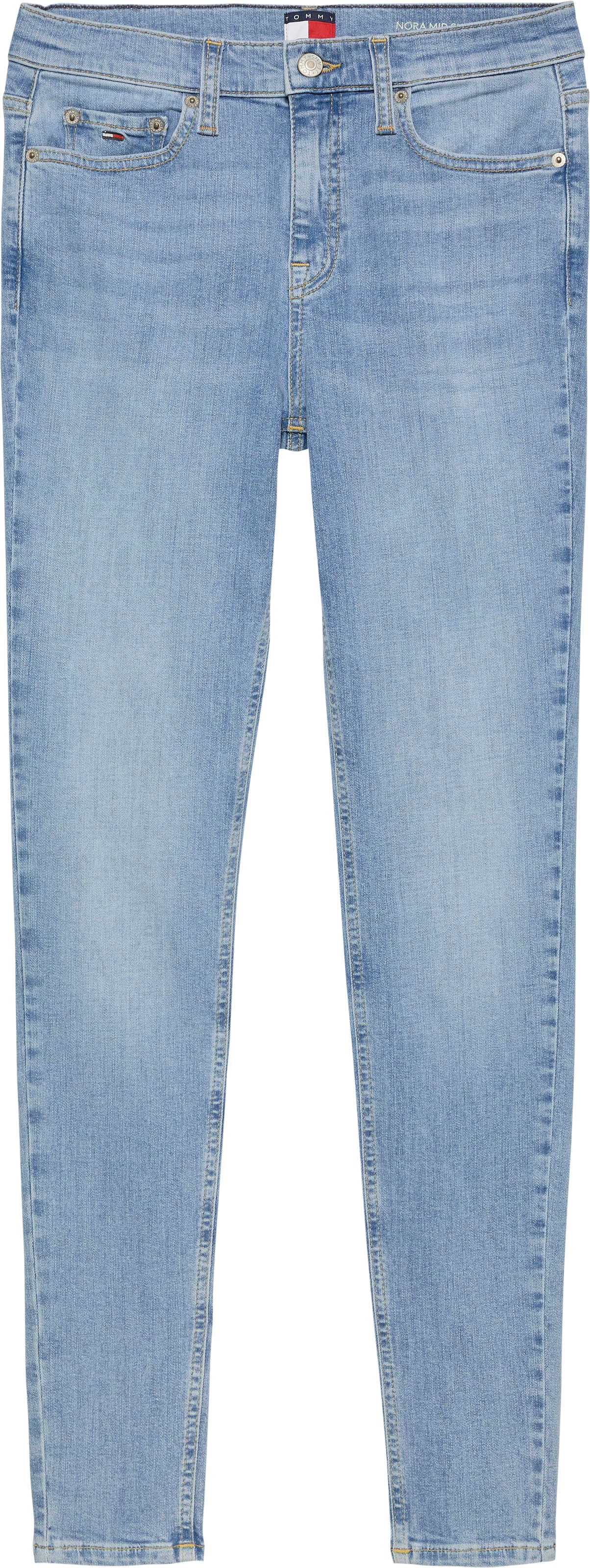Tommy Jeans Skinny-fit-Jeans »NORA MR SKNY«, mit Waschung, mit Logo-Badge