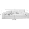 Mr. Couch Big-Sofa »Corona«, wahlweise mit Kaltschaum (140kg Belastung/Sitz) und Bettfunktion, Cord-Bezug