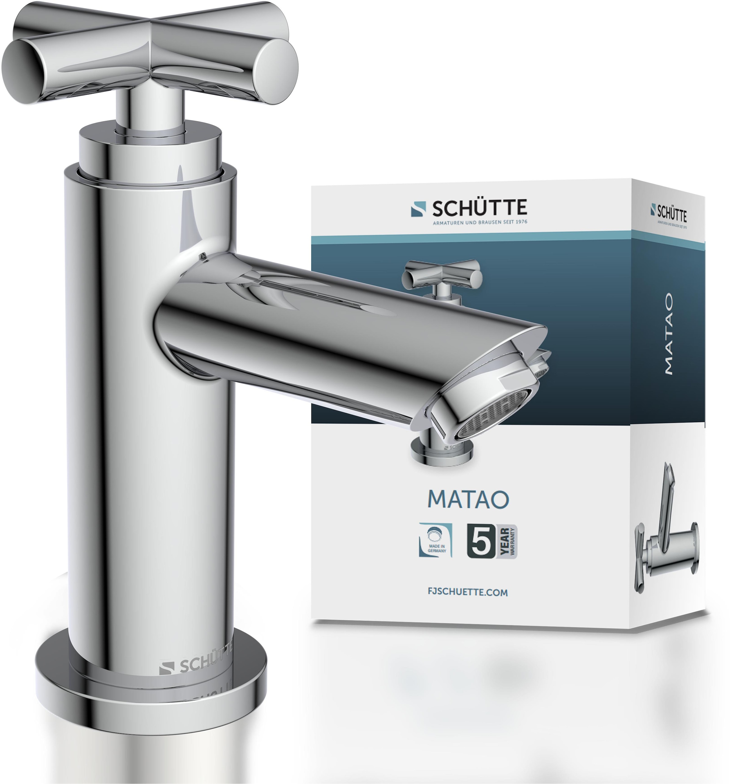 Schütte Waschtischarmatur »Matao«, Kaltwasser, Chrom