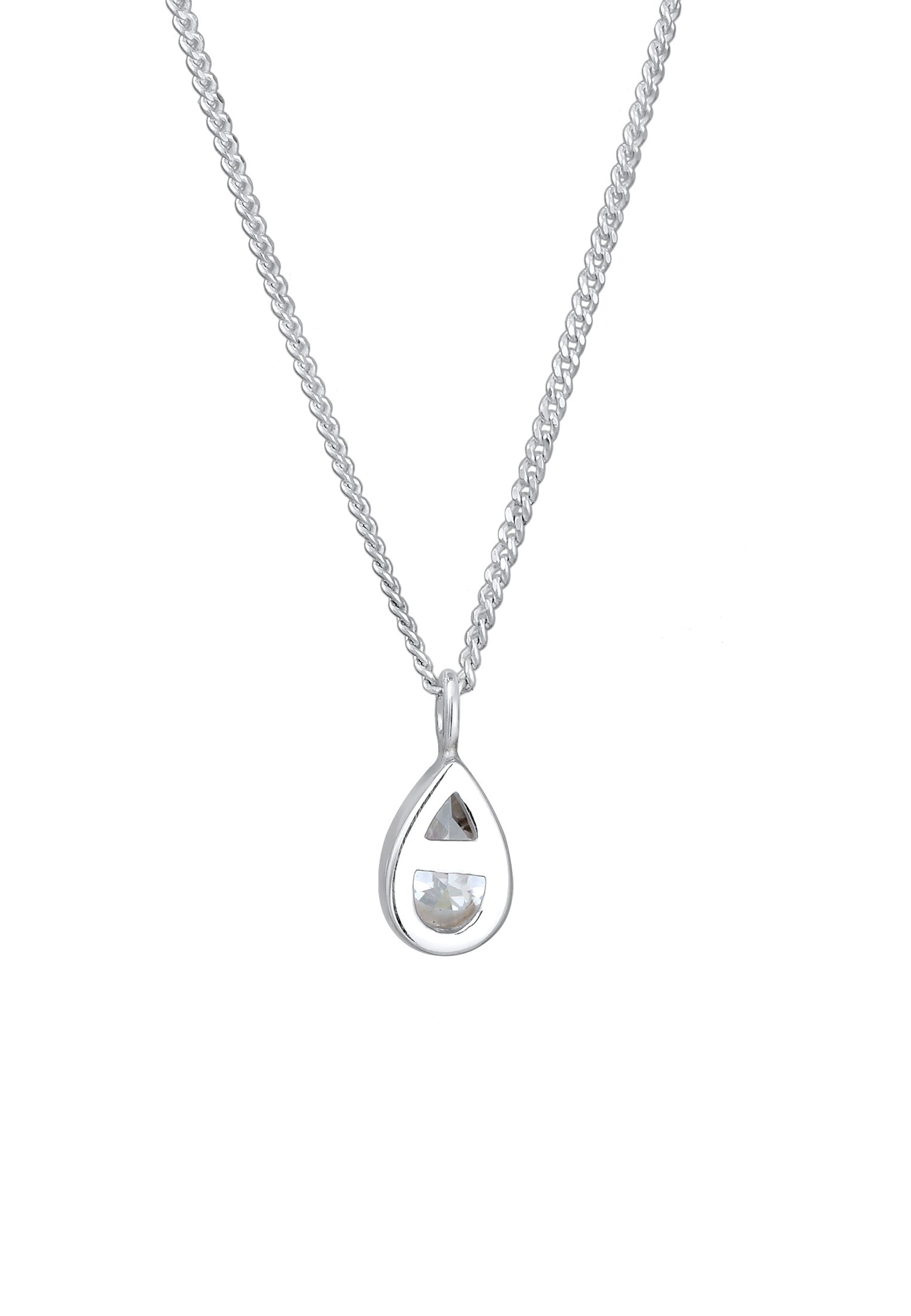 Elli Silberkette »Halskette Zirkonia Tropfen 925 Sterling Silber«