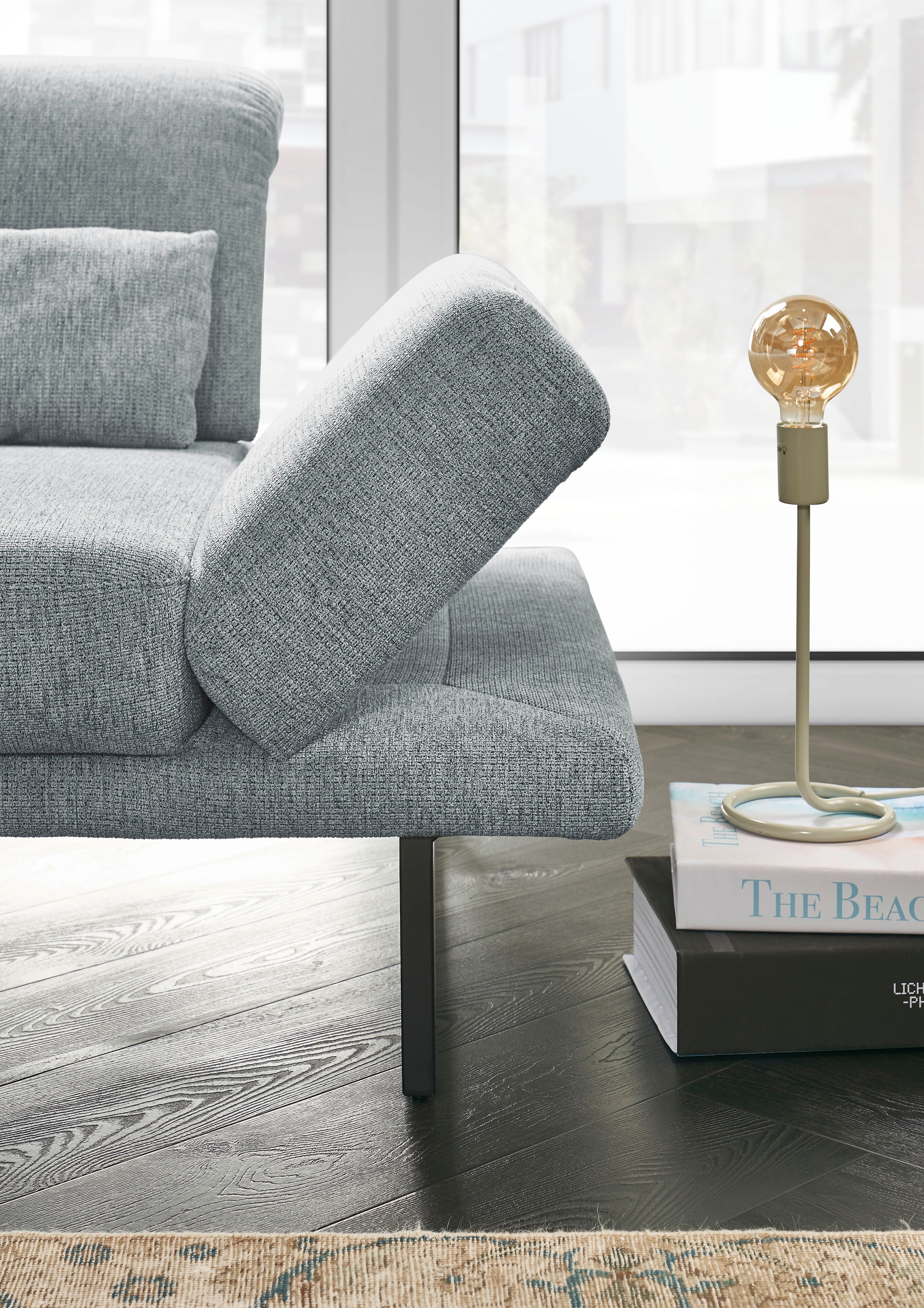 3C Candy Ecksofa »Mallow Designsofa mit Komfortfunktionen, modern und bequem, L-Form« Verstellbare Armlehne und Kopfteil, manuelle Sitztiefenverstellung