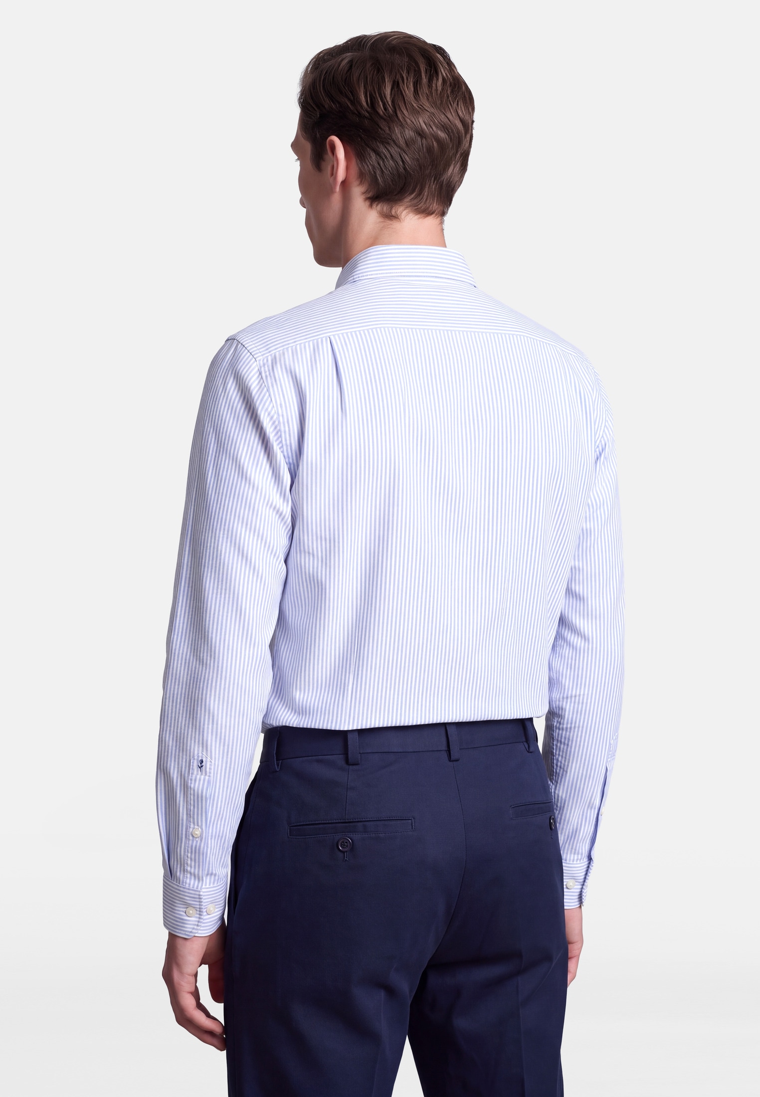 seidensticker Businesshemd Regular 1/1 Button-Down-Kragen Gestreift