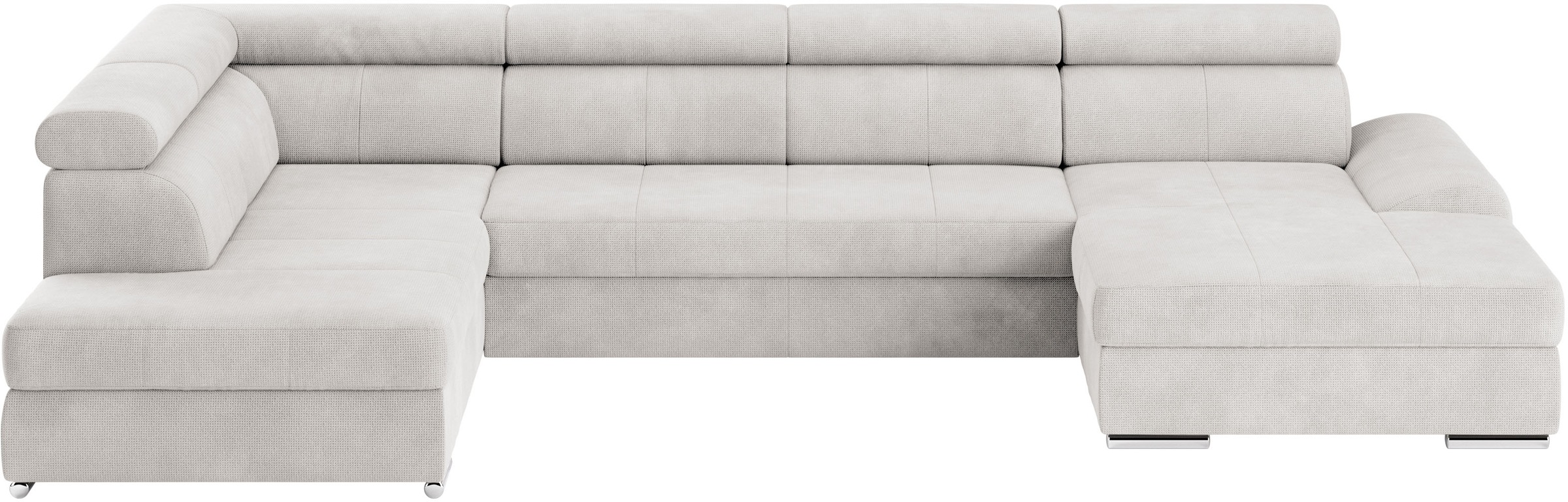 sit&more Wohnlandschaft »U-Form«, mit verstellbaren Kopfteilen, wahlweise mit Bettfunktion