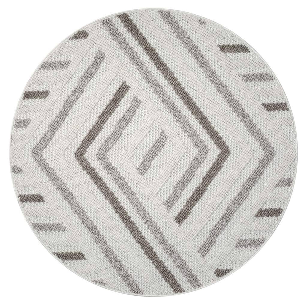Carpet City Teppich »LINDO 7590«, rund, 11 mm Höhe, Kurzflor, Hochtief-Muster/ 3D-Effekt, Boho-Stil, Wohnzimmer