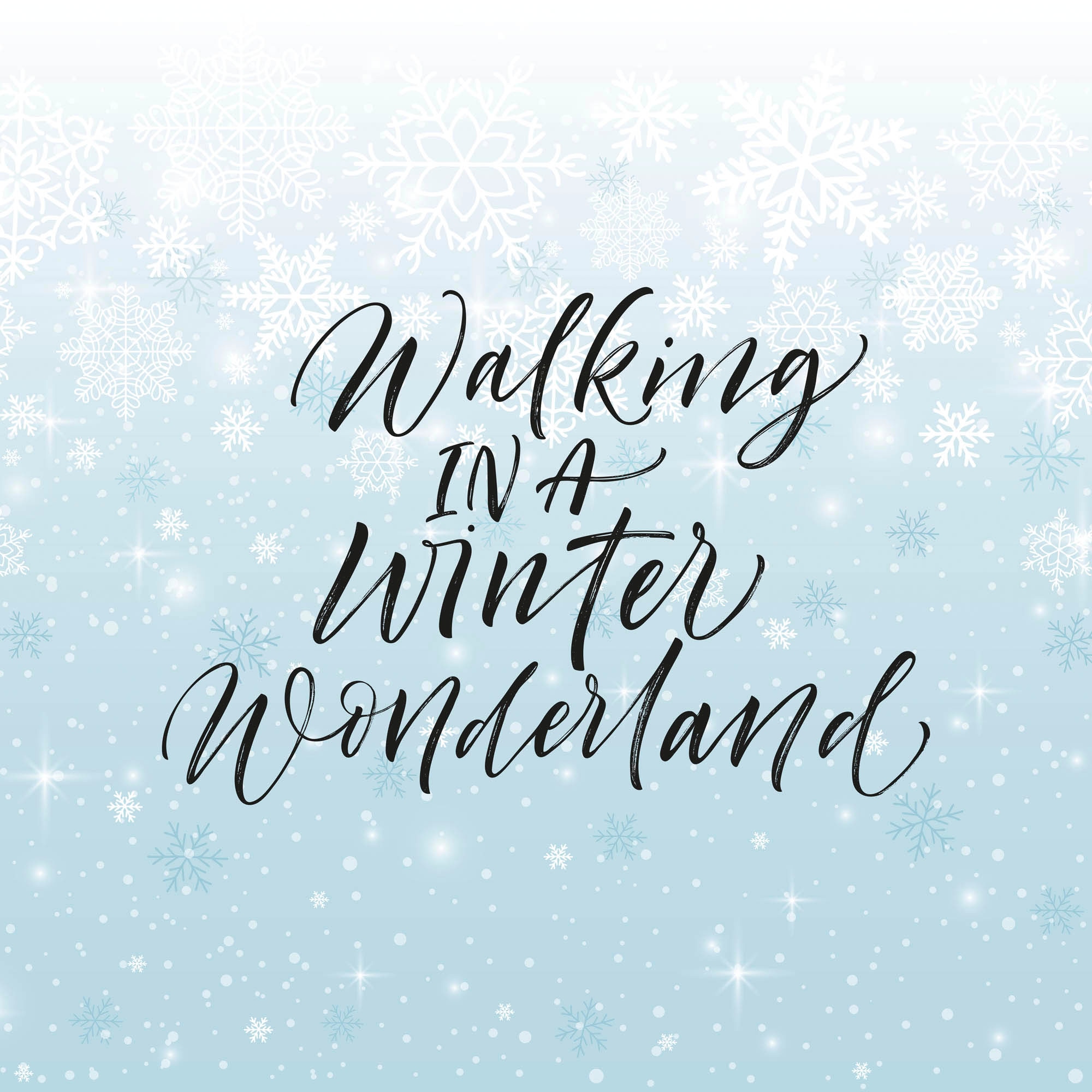 queence Dekokissen »WINTER WONDERLAND«, Kissenhülle,Walking in a Winter Wonderland,Spruch,Weihnachten,Winter