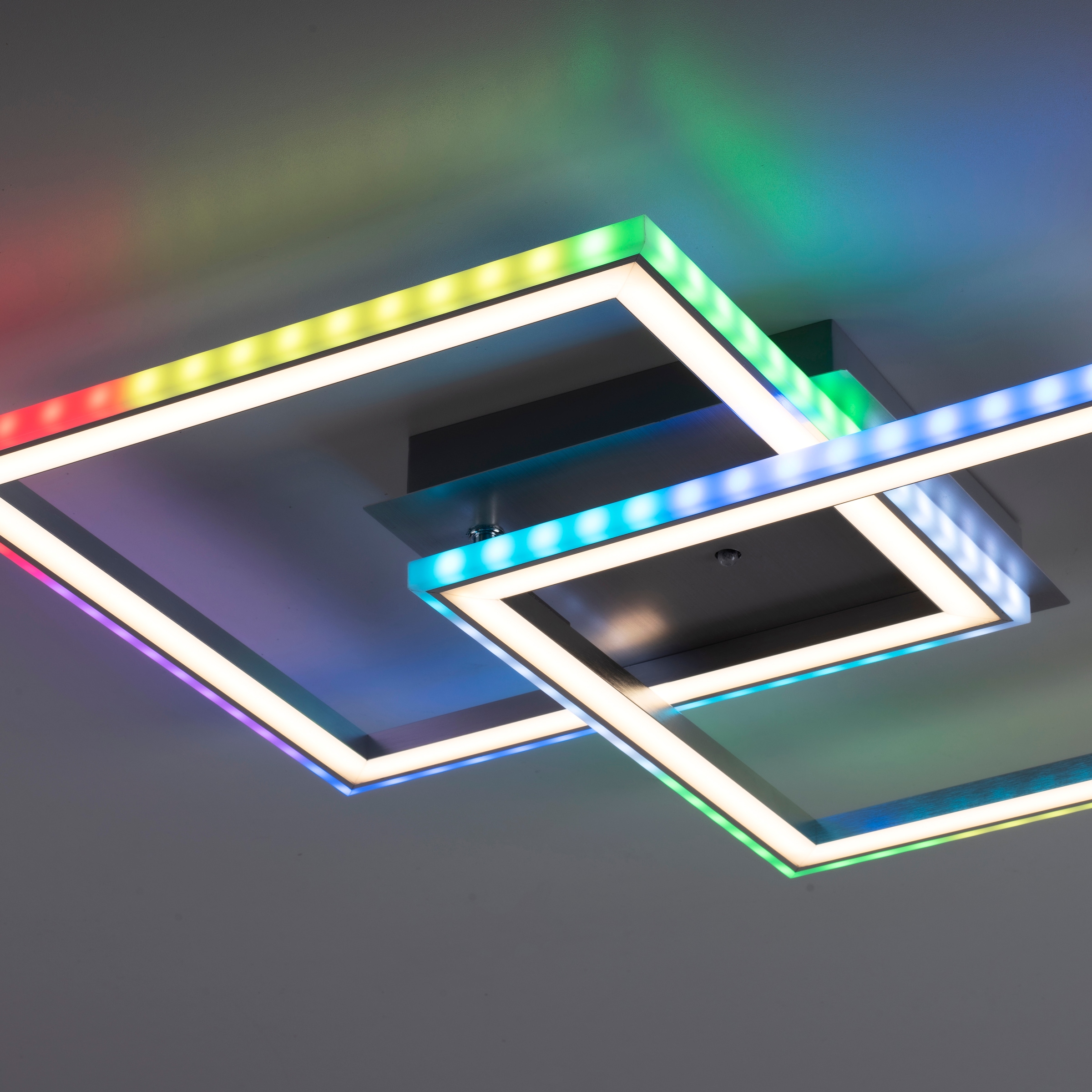 inkl., kaufen Deckenleuchte Infrarot RGB-Rainbow, mit 2 Direkt - | »FELIX60«, CCT flammig-flammig, LED, Fernbedienung, über 3 XXL Leuchten Jahren dimmbar Garantie online