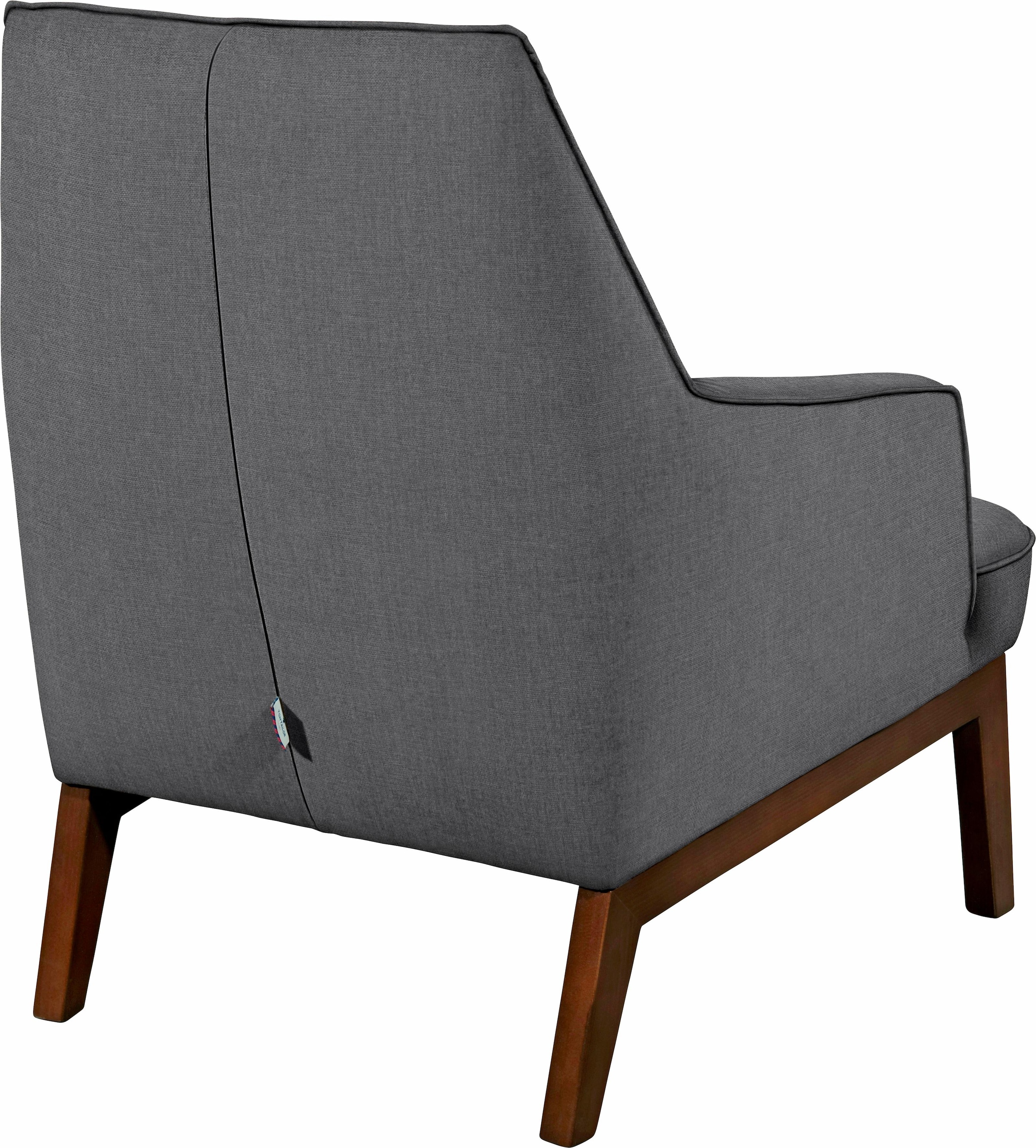 TOM TAILOR HOME Sessel »COZY«, im Retrolook, mit Kedernaht und Knöpfung, Füße  nussbaumfarben auf Rechnung bestellen